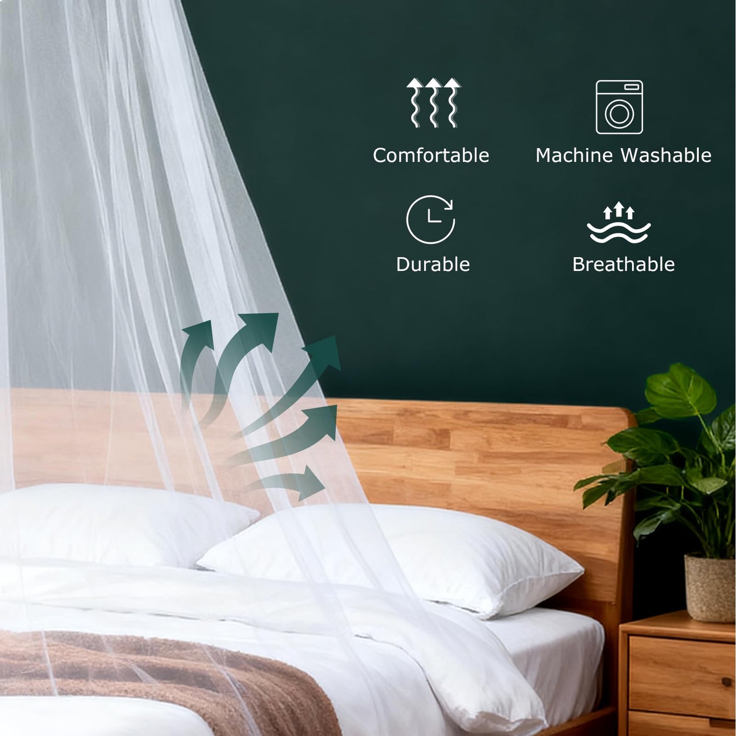 STOBOK Mosquito Net,Baby Canopy Bed Netting,