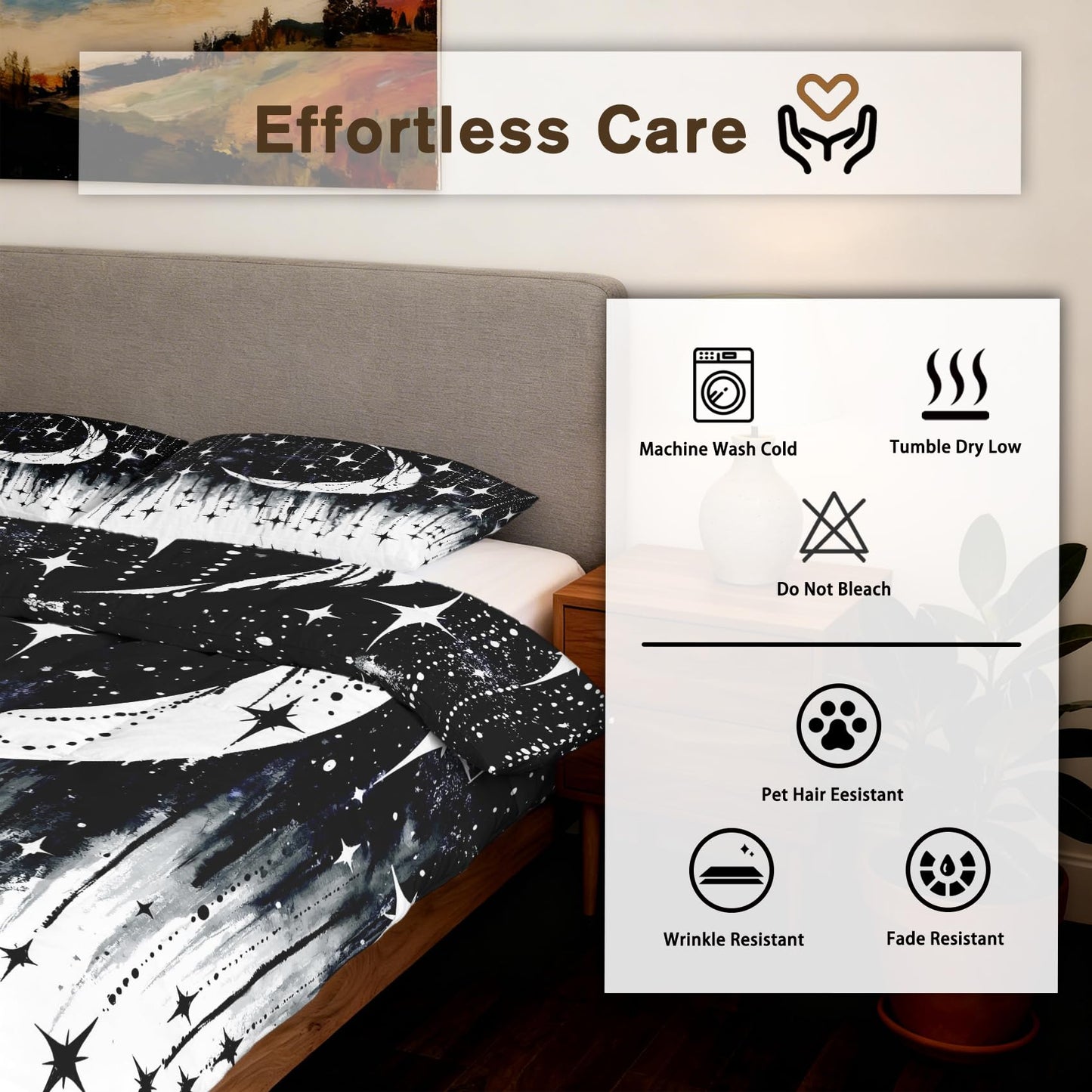 Celestial Galaxy Full Size Comforter Sets 3 Piece