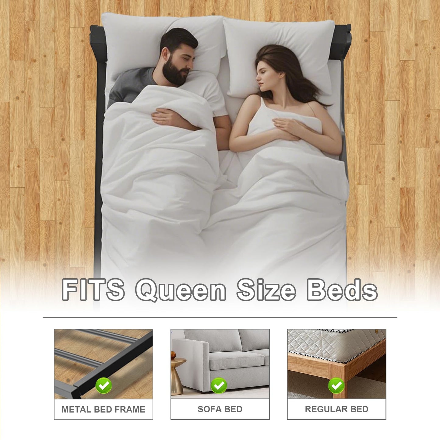 Imperius Folding Spring Box Bunkie Board,10MM, Bed Support Flat Noodles, King Size 76x80'' ﻿ ﻿Light and Thin, Breathable, Noise Minimizing,Moisture Resistant Bunkieboards