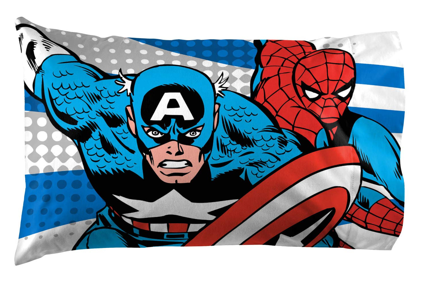 Jay Franco Kids Sheet Set with Fitted, Flat Sheets & Pillow Cover - Ultra-Soft Bedding with Pillowcase for Room Decor, White - Avengers, 3 Piece Twin