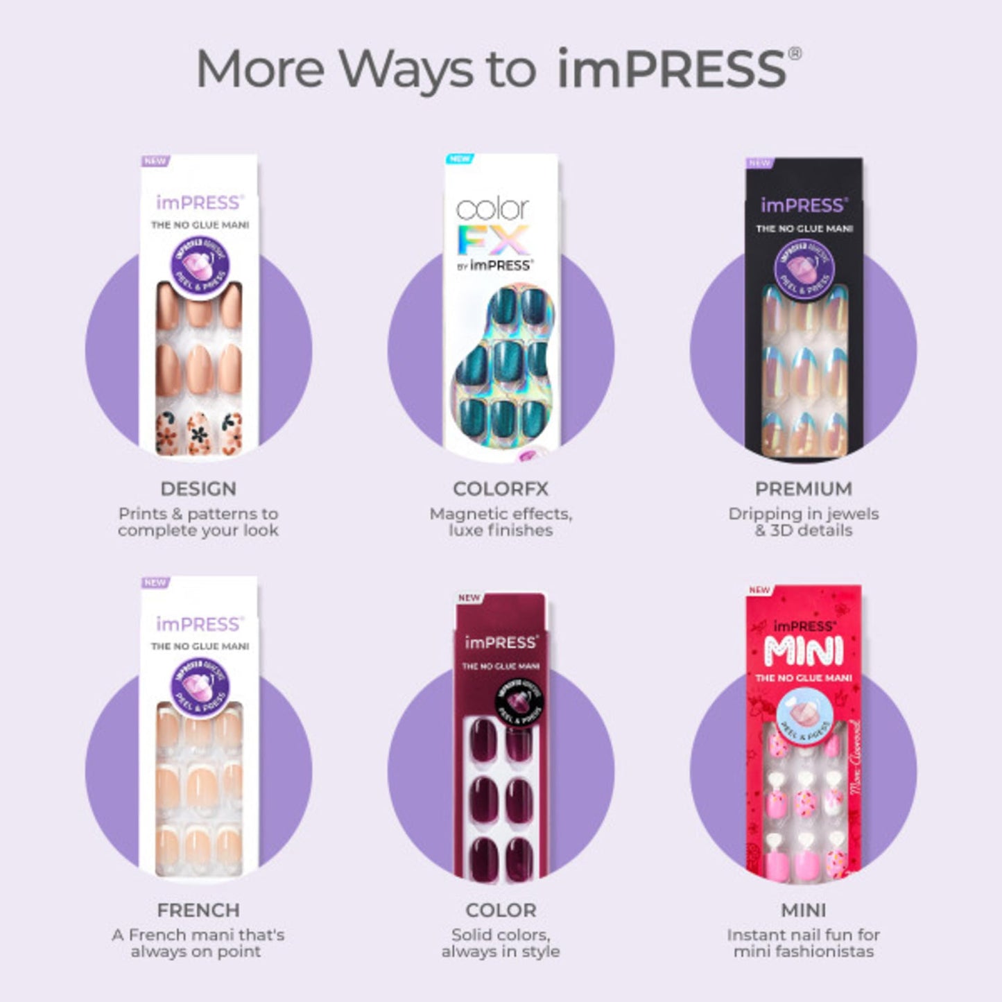 Kiss Impress No Glue Mani Press On Nails Kit, 30 Petal Pink Peel and Stick Nails, Super Slim Short Squoval, Glossy Gel Finish, PureFit Technology, Includes Prep Pad, Manicure Stick & Mini File