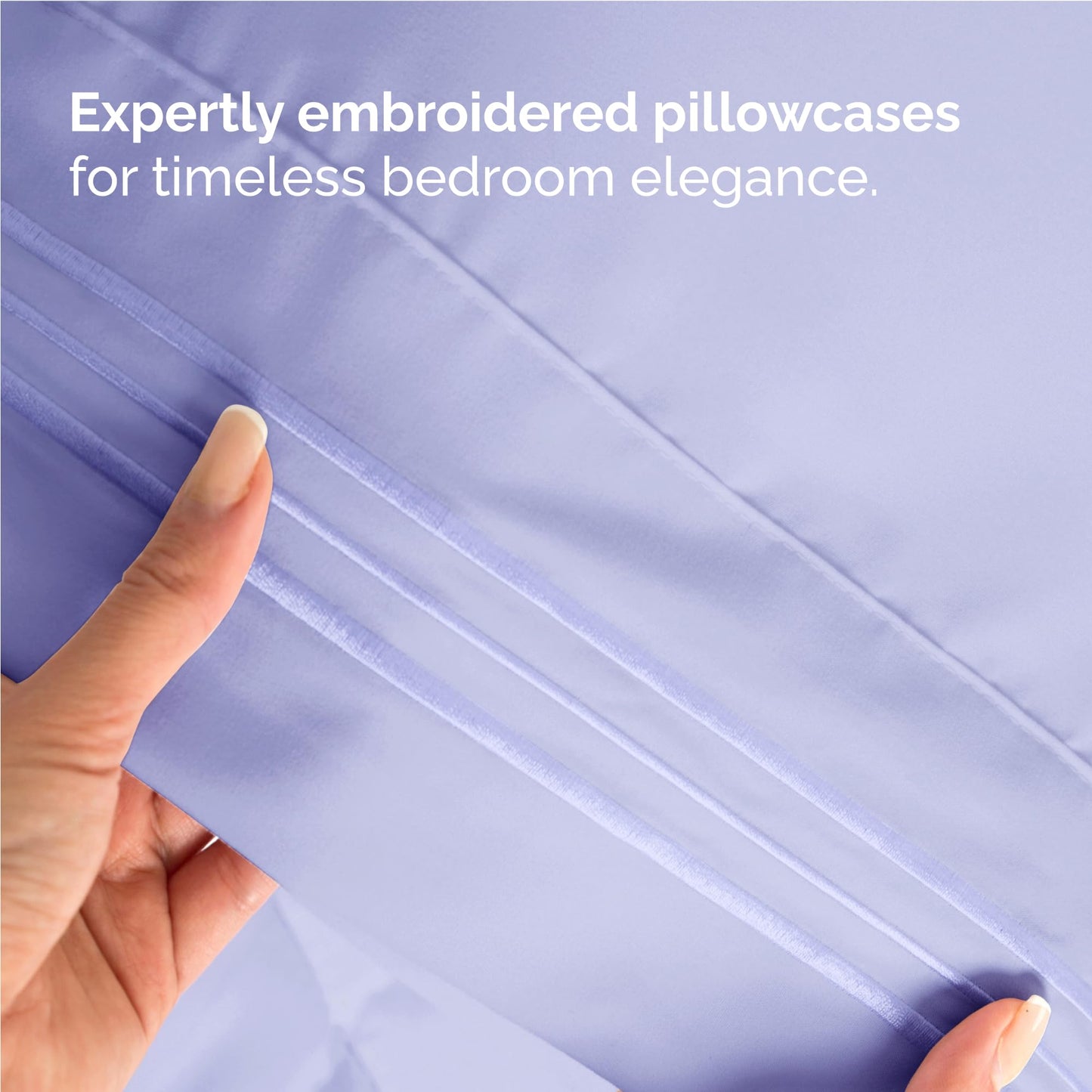 Full Size 4 Piece Sheet Set - Comfy Breathable & Cooling Sheets - Hotel Luxury Bed Sheets for Women & Men - Deep Pockets, Easy-Fit, Extra Soft & Wrinkle Free Sheets - Lavender Oeko-Tex Bed Sheet Set