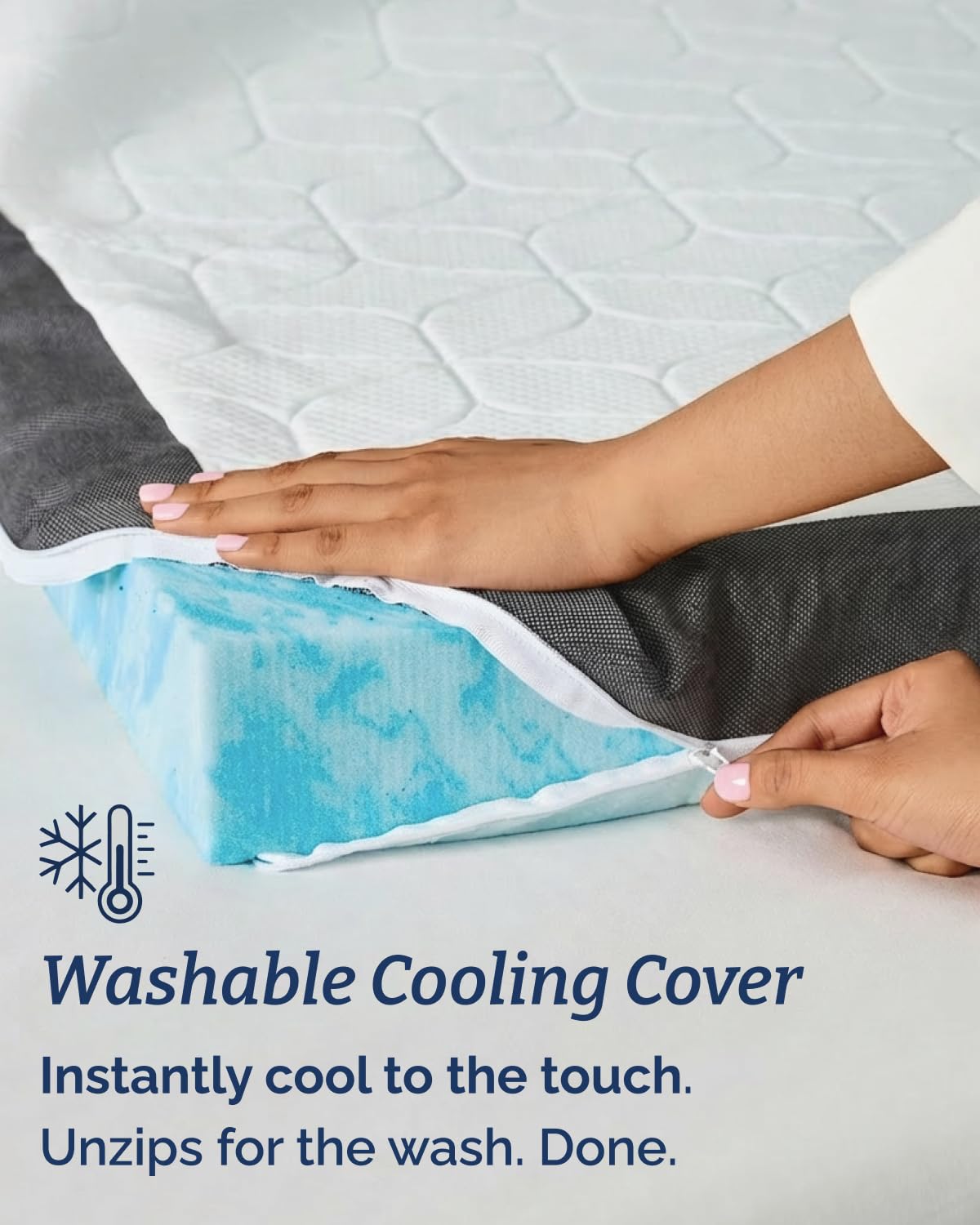 Mattress Topper - 3 Inch Memory Foam Mattress Topper with Cooling Cover for Hot Sleepers - Plush, Thick & Comfy - Pain & Pressure Relief - Twin Size Mattress Pad with Straps & Removable Washable Cover