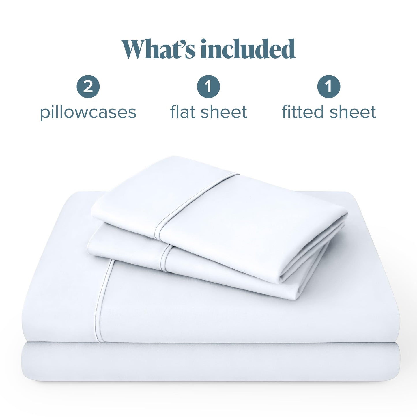Bare Home Full Sheet Set Storage Pocket - 1800 Ultra-Soft Microfiber Bed Sheets - Double Brushed - Deep Pocket - Bedding Sheets & Pillowcases (Full, White)