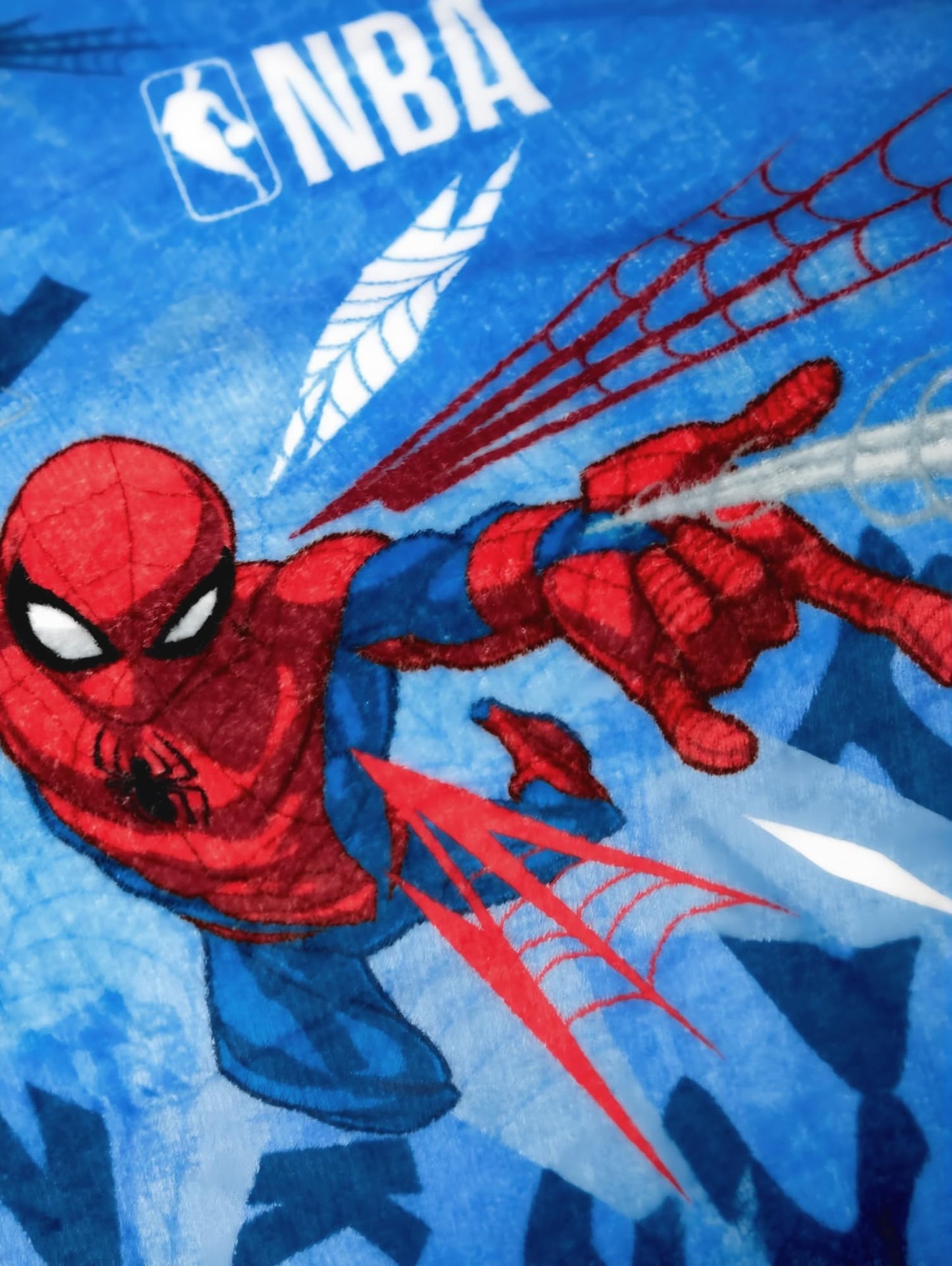 Northwest Disney Marvel Spiderman Plush Throw Blanket, Oversized 62" x 90" Silk Touch Soft Fleece Blanket for Kids & Adults, Officially Licensed