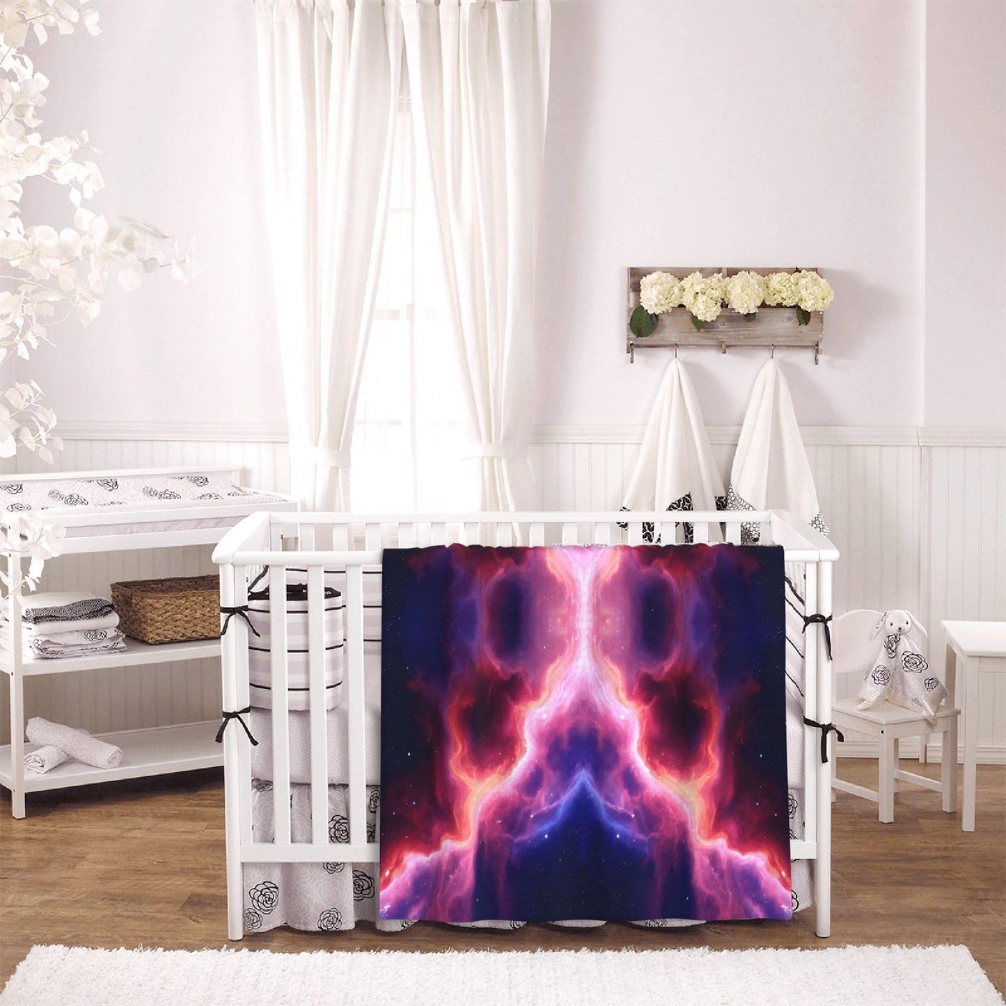 Perinsto Galaxy Throw Blanket Ultra Soft Warm All Season Decorative Fleece Blankets for Bed Chair Car Sofa Couch Bedroom 80"X60"
