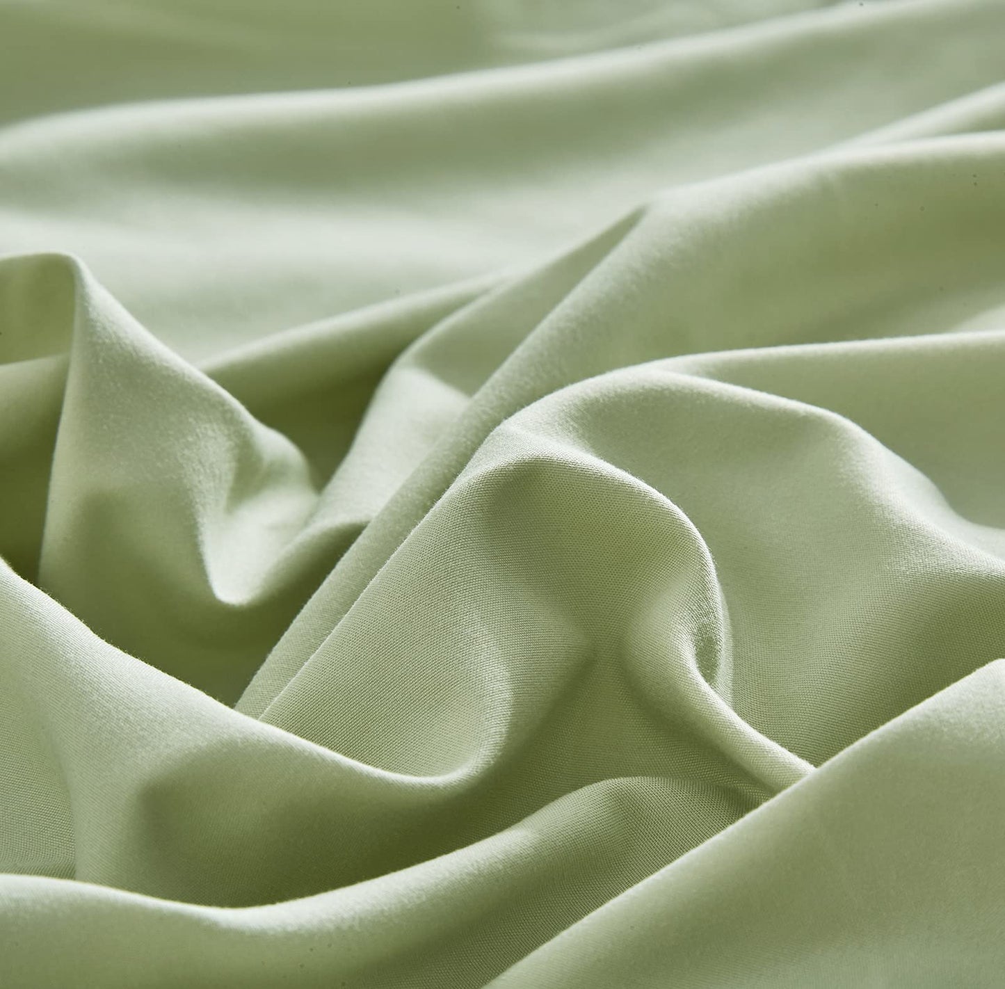 KAREVER Sage Green Comforter Set Full Bedding Set Lightweight Women Soft Durable Light Mint Green Blanket 3 PCs Men Full Size Sage Green Breathable Bed Comforter Set