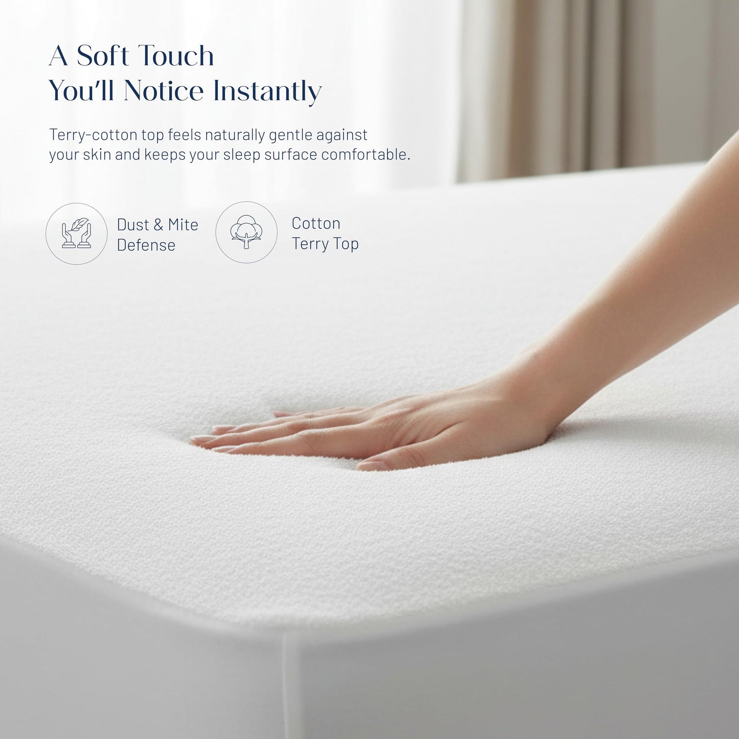Westbrooke Waterproof Queen Size Mattress Protector | Breathable Terry Bed Cover | Fitted Pocket Sheet | Smooth, Soft & Noiseless | Machine Washable, Eco-Friendly