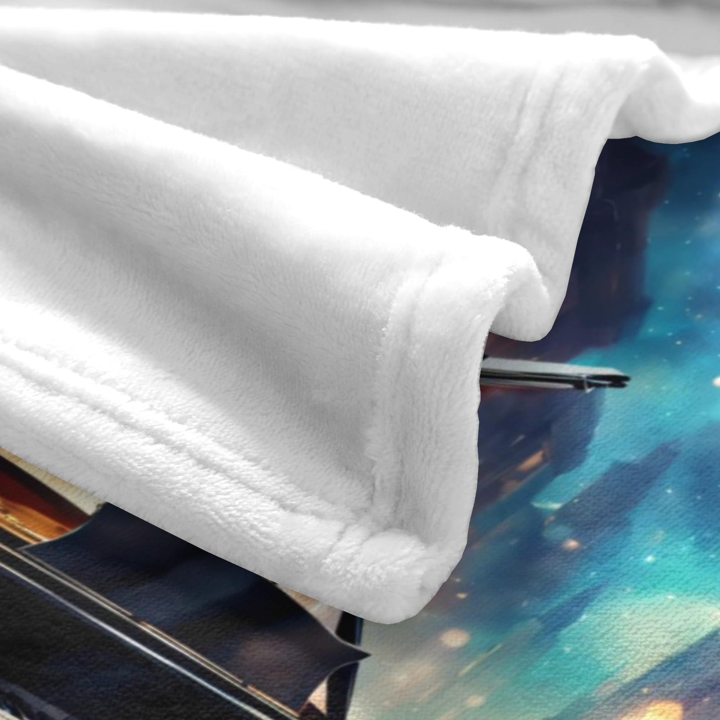CUSPILO Piano Blankets, Personalized Music Throw Blanket for Couch Sofa Bed Room Decor Fuzzy Blanket Throw, 30 x 40 Inches