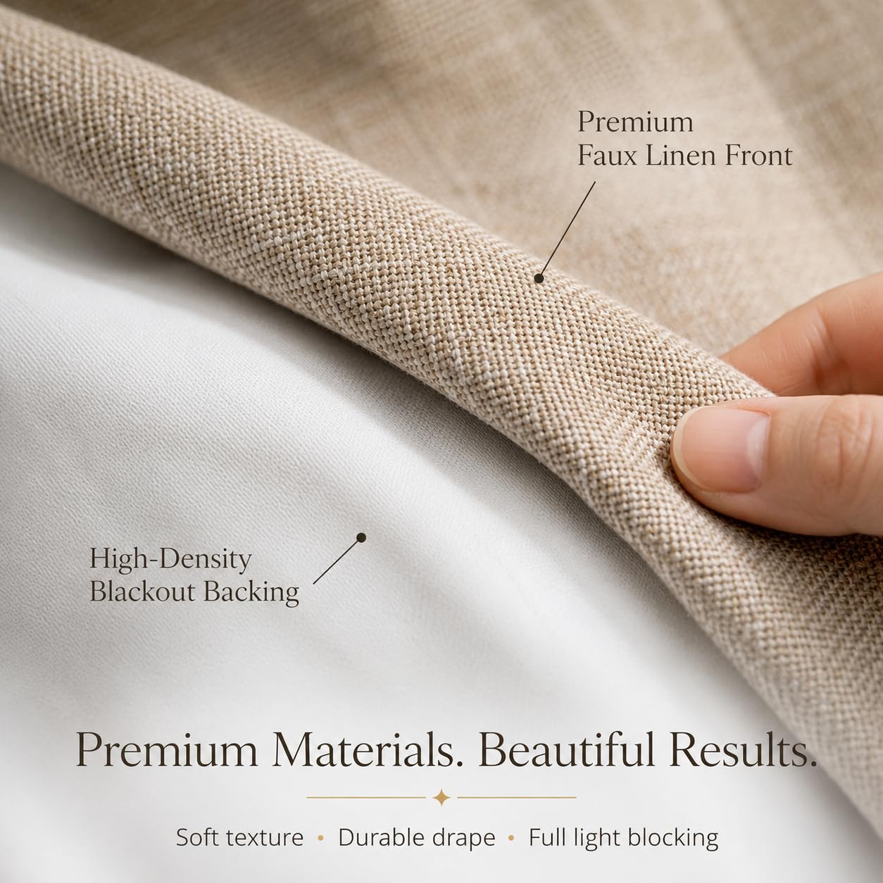 Fchozu 100% Blackout Curtains Set of 4 Panels, Grommet Drapes, Thermal Insulated and Noise Reducing Room Darkening Curtains for Bedroom Living Room