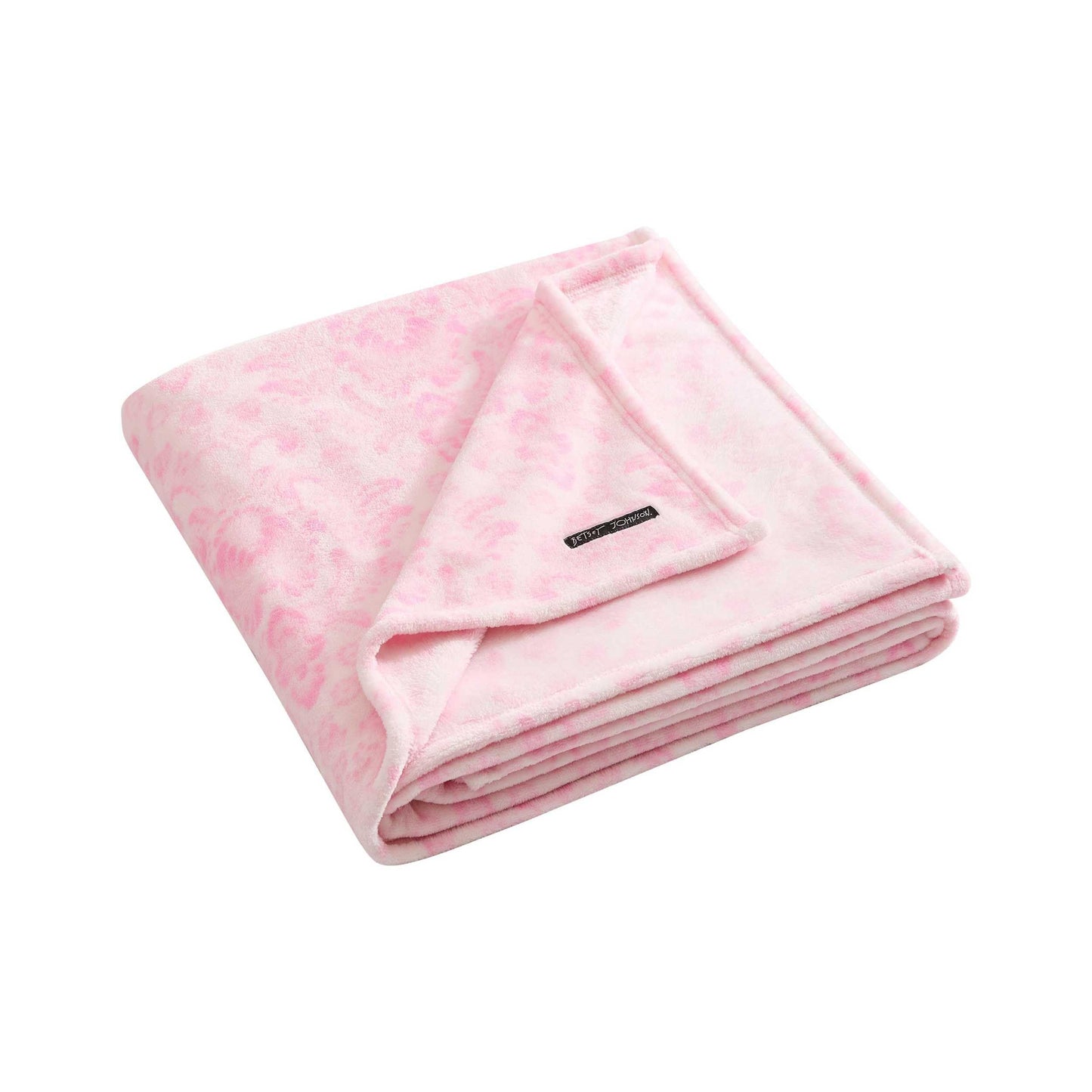 Betsey Johnson - Blanket, Buttery-Soft Throw Blanket for Couch or Bed, Boldly Plush & Oversized Bedding (Betsey Damask Pink, 50" x 70")