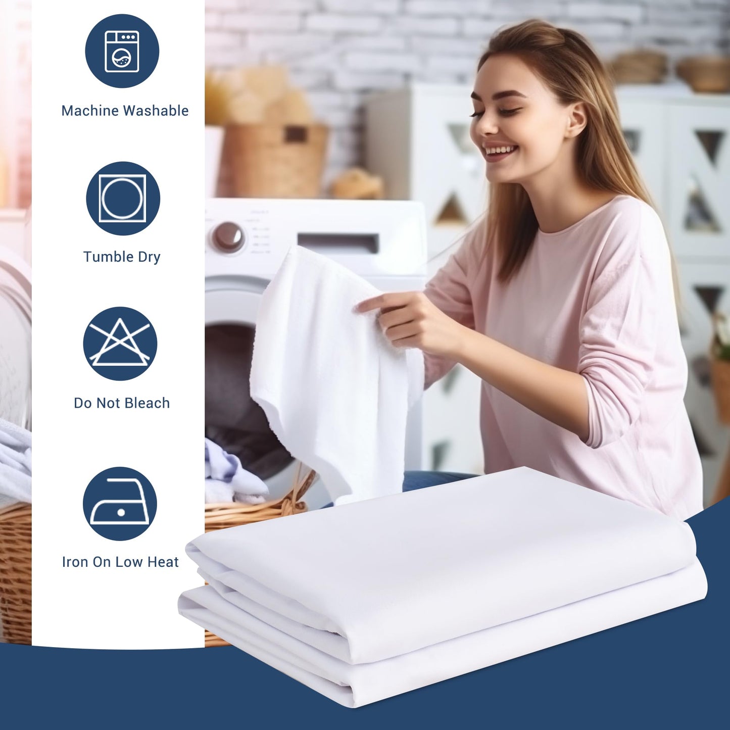 White Pillowcases King Size 24 Pack - Bulk Pillow Cases with Envelope Closure, Soft Brushed Microfiber Pillow Covers Hospital Hotel Airb&bs Essentials for Hosts, 20x36
