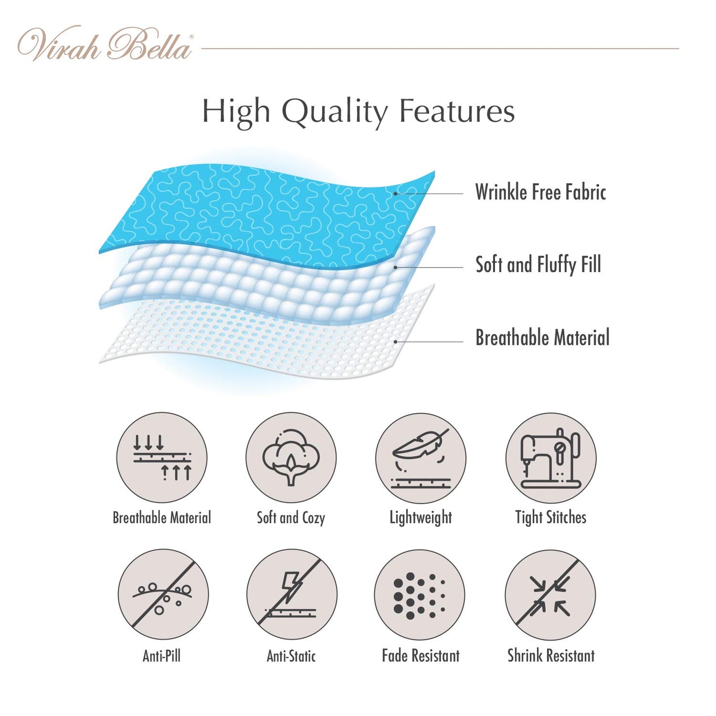 Virah Bella 3 Piece Full/Queen Lodge Quilt Bedding Set - Rustic Country Reversible Comforter Set with Decorative Pillow Shams - Suri