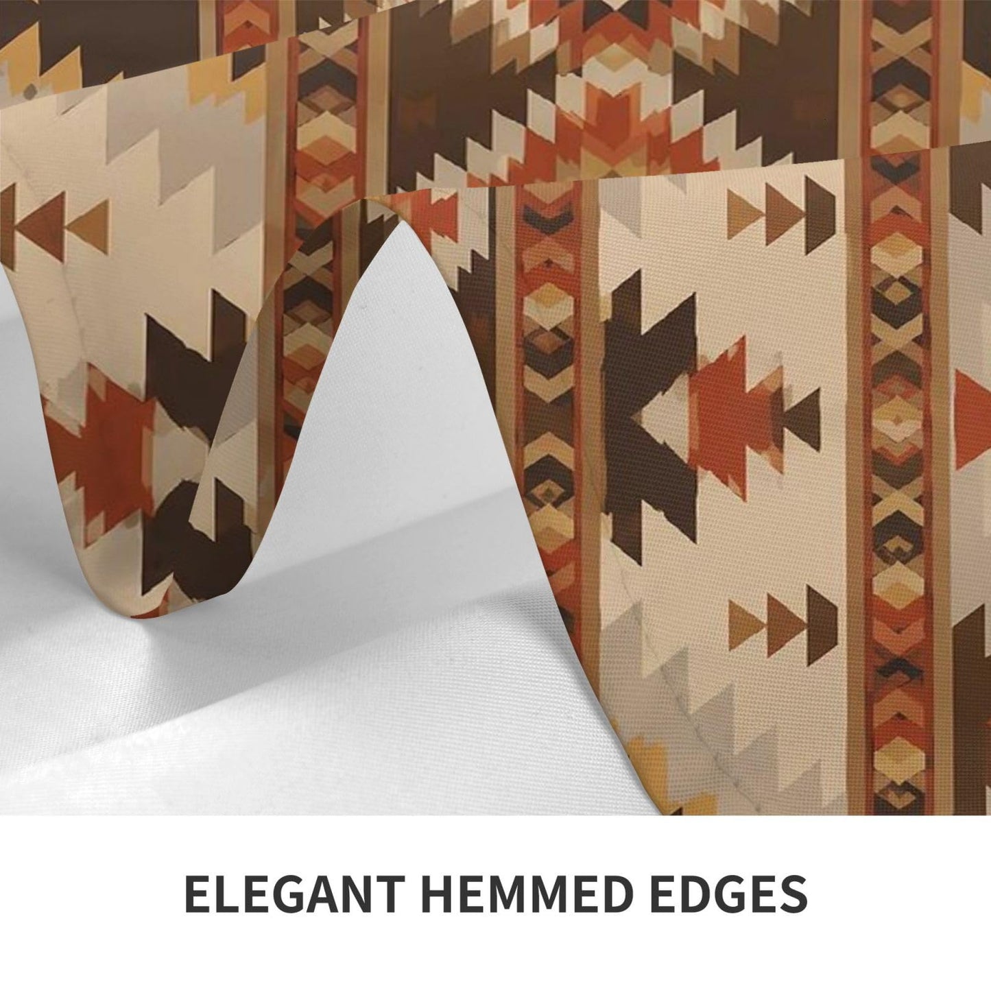 mutakin Aztec Geometric Rectangle Tablecloth Washable Table Cloth 60x90 Inch Table Cover Waterproof for Decoration Kitchen Dining Room
