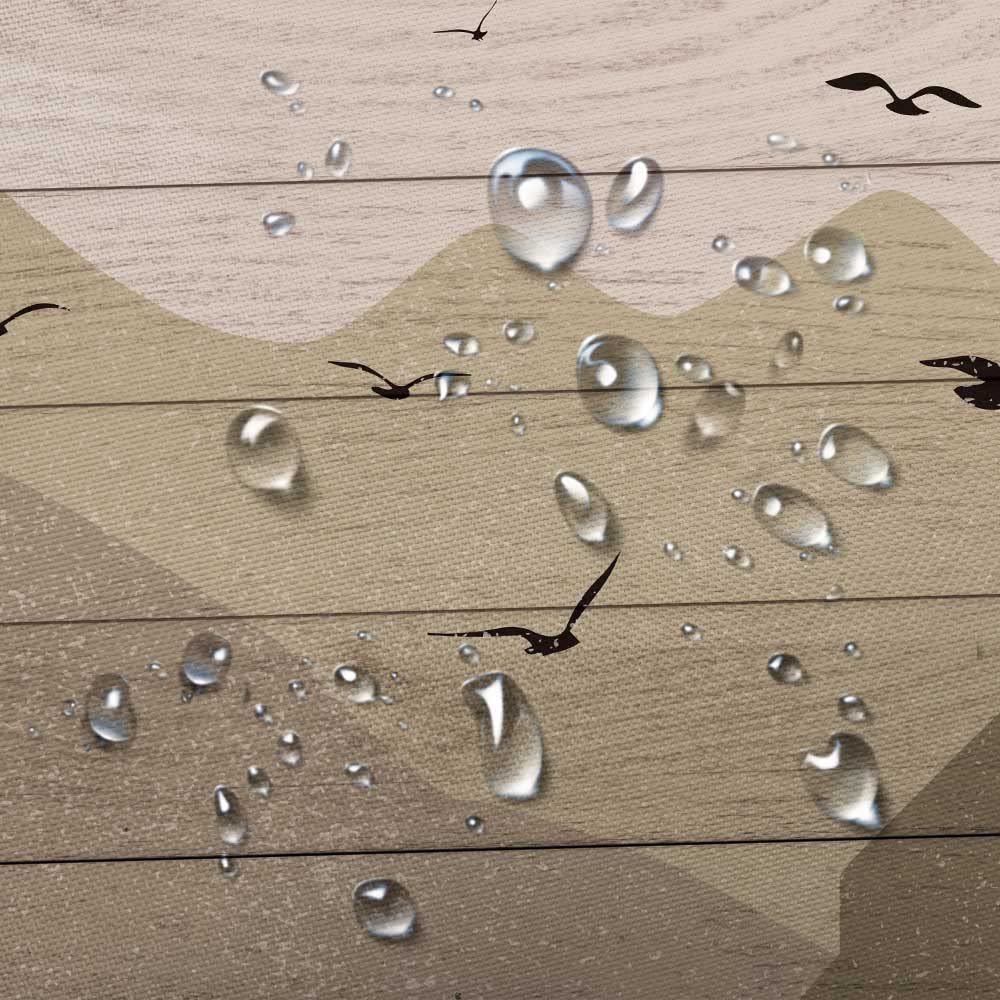 Rustic Cabin Shower Curtain for Bathroom, Cute Funny Bear Deer Forest Mountain on Brown Wooden Board Fabric Woodland Shower Curtains, Country Farmhouse Lodge Shower Curtain Set with 12 Hooks, 70X70IN