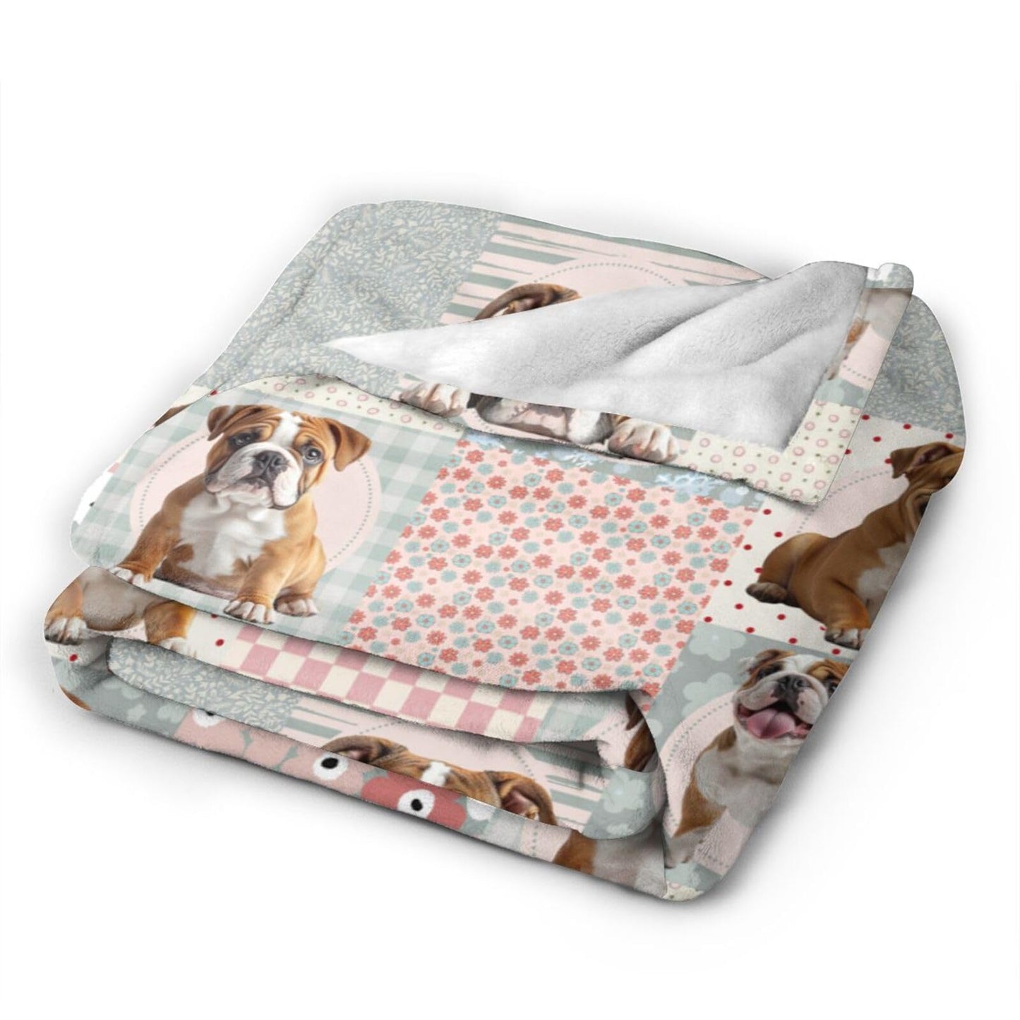 French Bulldog Throw Blanket Cute Bulldog Flannel Blankets Dog Lover Plush Super Soft Cozy Warm Decor Gifts for Boys Girls Kids Adults Men Women 40" x 50"