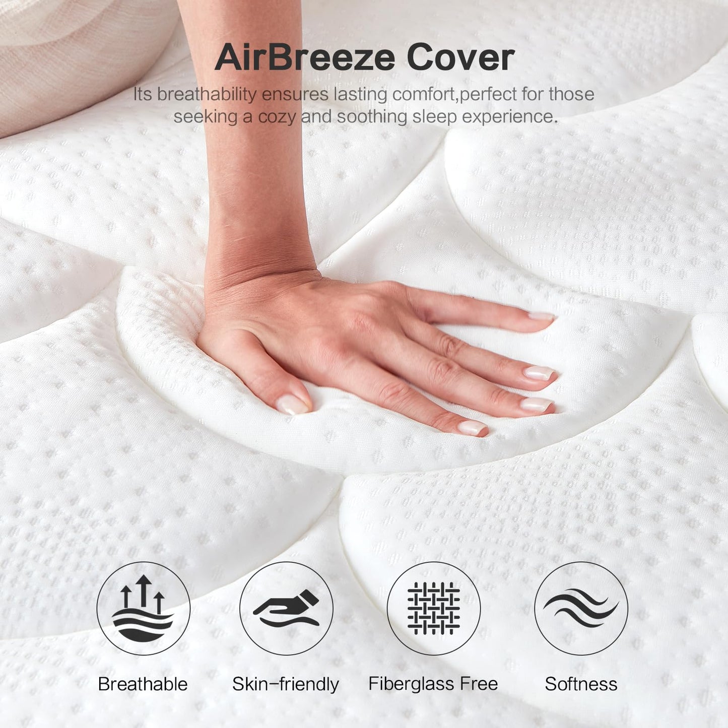 Mroreom Full Size Mattress, 12 Inch Hybrid Mattress in a Box – Memory Foam with Pocket Springs, Cooling Gel, Pressure Relief, Motion Isolation, CertiPUR-US Certified, Medium Firm,Blue