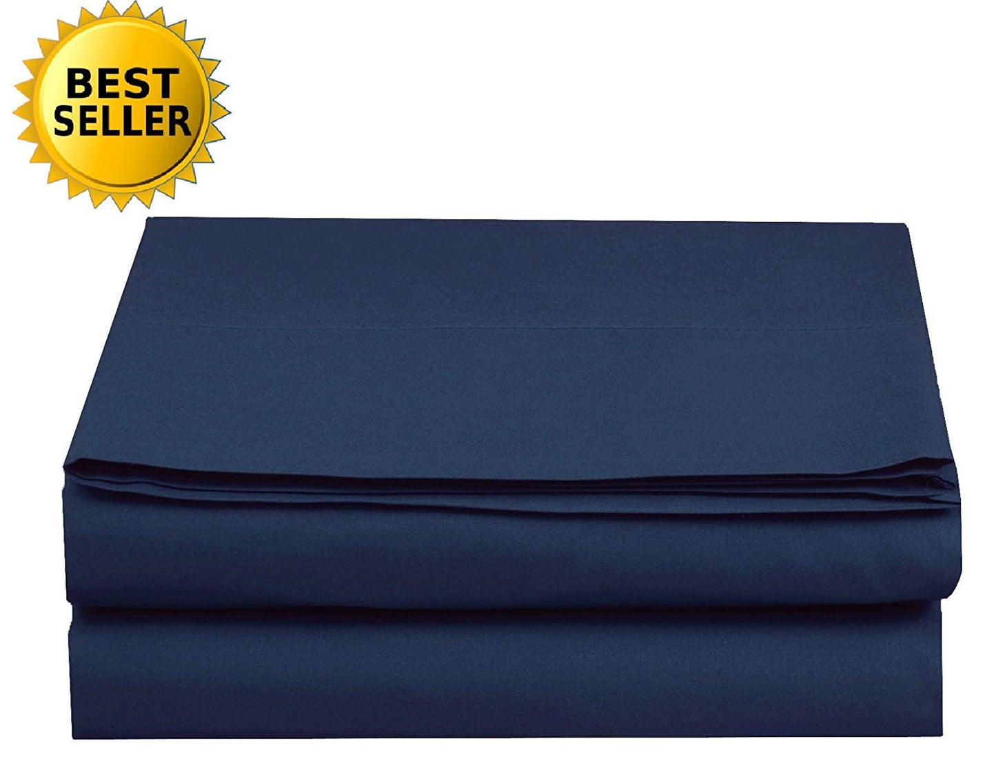 Luxury Fitted Sheet on Amazon Elegant Comfort Wrinkle-Free 1500 Premier Hotel Quality 1-Piece Fitted Sheet, Queen Size, Navy Blue