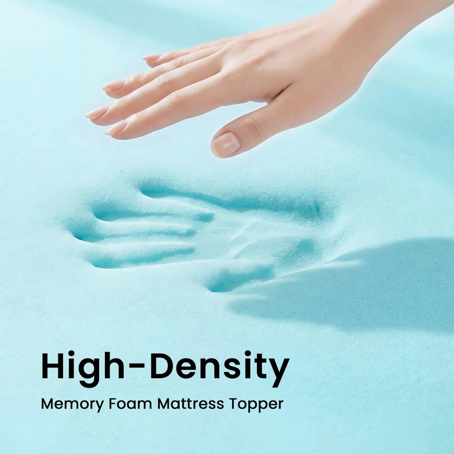 Czpalo 4 Inch Gel Memory Foam Mattress Topper Twin XL, Cooling Mattress Topper with Removable & Washable Bamboo Cover, CertiPUR-US Certified