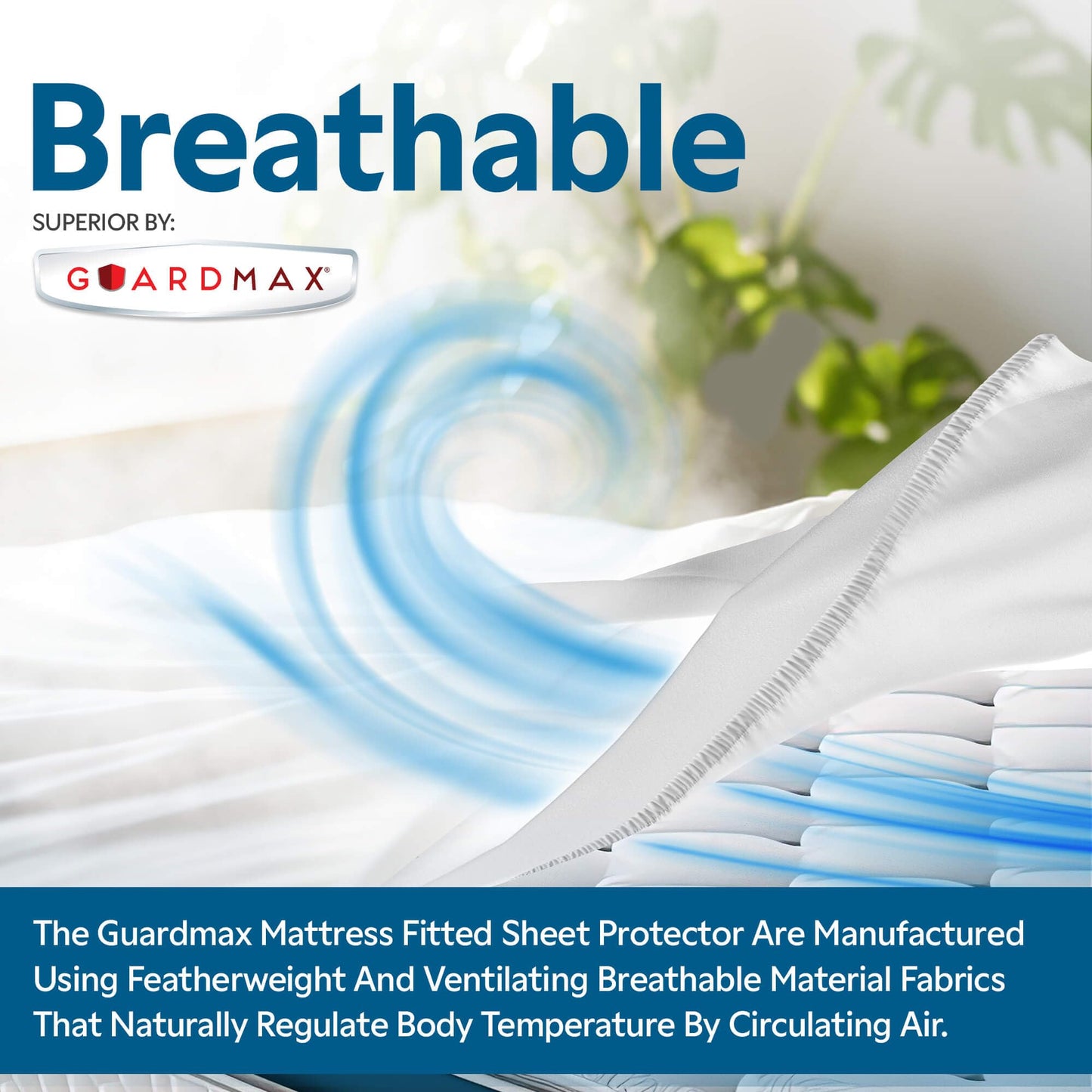 Guardmax Jersey Knitted Cot Size Mattress Protector - Waterproof & Dust Mite Proof Mattress Cover with Stretchable Pockets - Soft, Comfortable, & Noiseless Waterproof Fitted Sheet.(33 x 75 X 12)