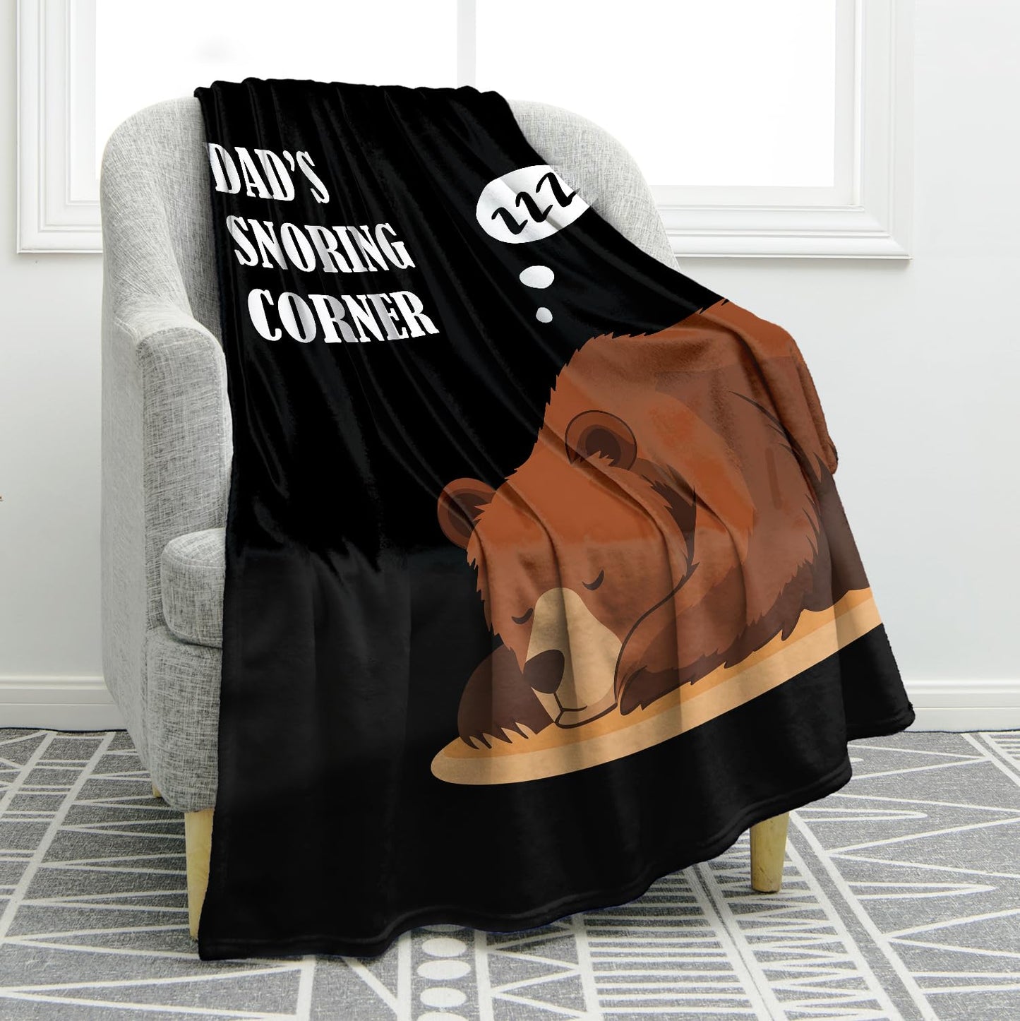 Jekeno Fathers Day Dad Gifts Blankets from Daughter, Best Dad Gift Ideas from Son, Funny Birthday Gift for Father, Blanket for Camping Bedding Sofa, 50"x60"
