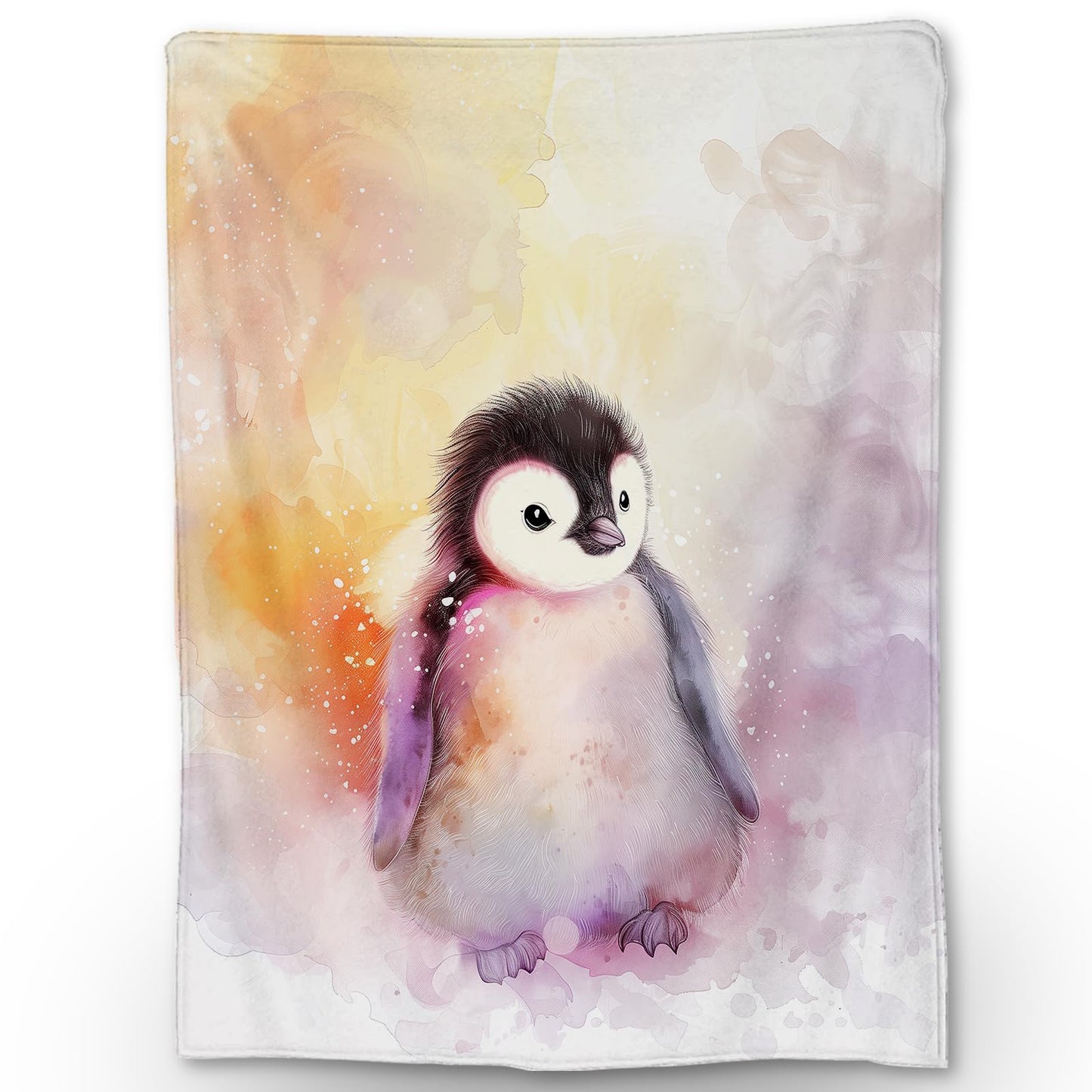 Ti Caldi Charming Penguin Blanket, Soft, Cozy, Lightweight, and Fuzzy Flannel Throw - Ideal for Couch, Bed, Travel - Fluffy Decorative Home Decor, Perfect for Outdoor Use 60"x50"