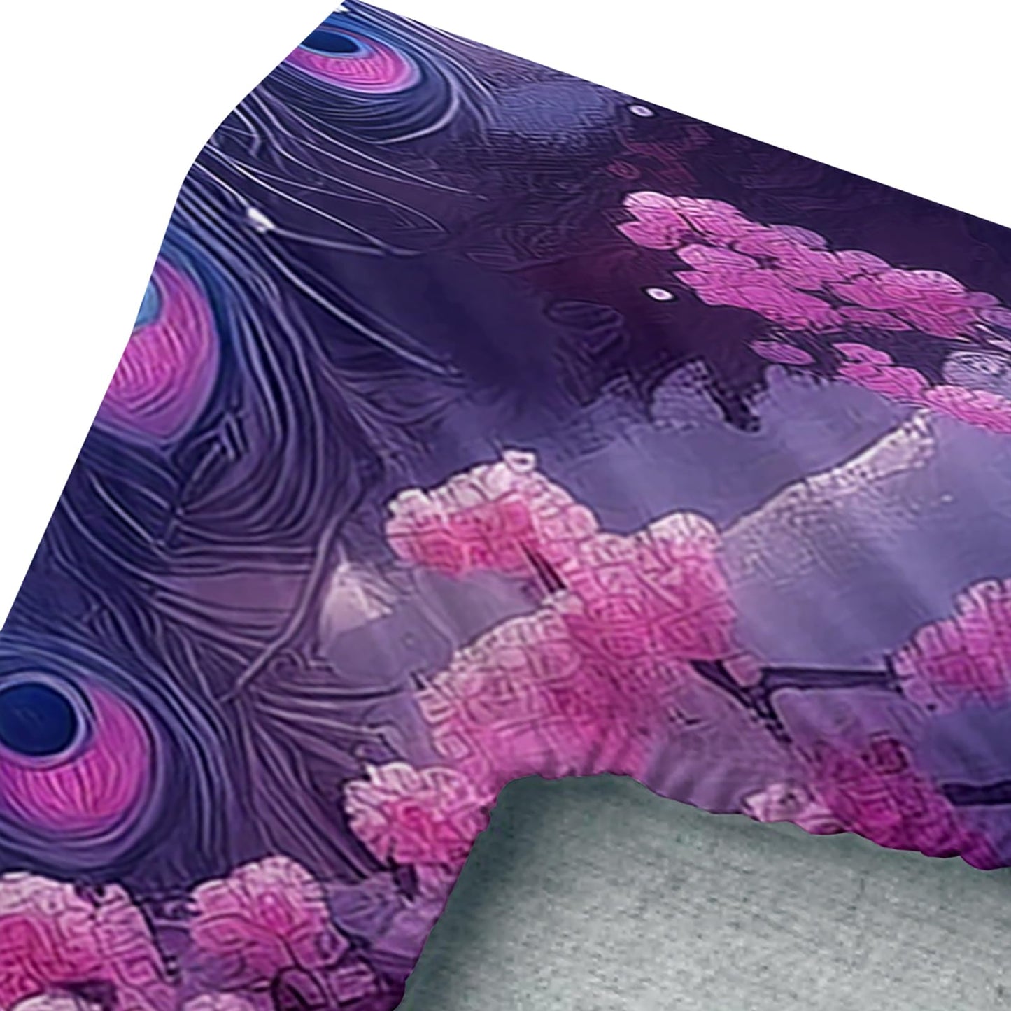 AILONEN Pink Peacock Bedding Set for Kids Girls Twin - Beautiful Floral Bird Fitted Sheet & 2 Pillowcases - 3 Pieces Elegant Animal Themed Sheet Set