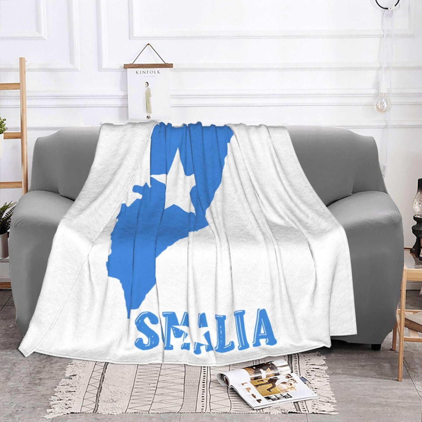 Somalia Throw Blanket for Bed and Couch Warm Winter Style - Lightweight Cozy Blanket for All Seasons