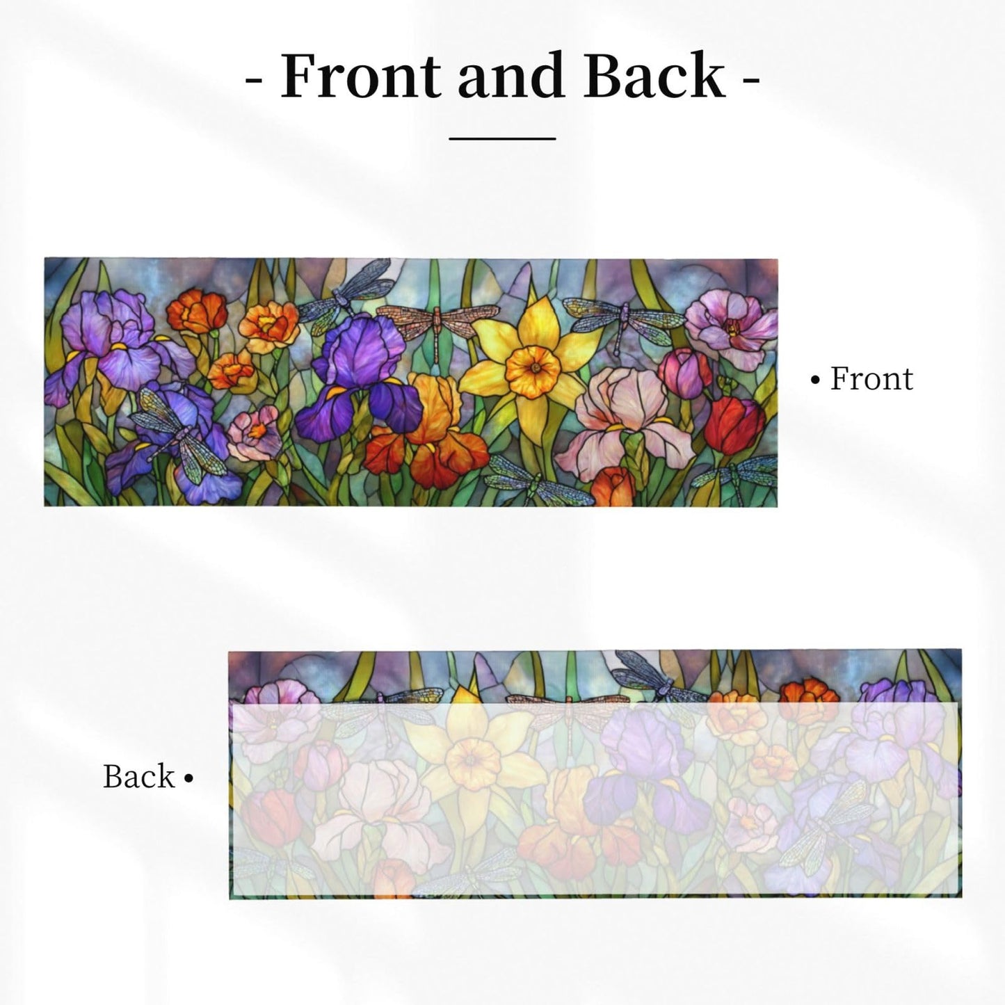Ecixzyo Dragonfly Glass Valance Curtain Window Valance Treatment Decor Small Window Curtains for Bedroom Kitchen Bathroom Living Room 1 Panel 54x18in