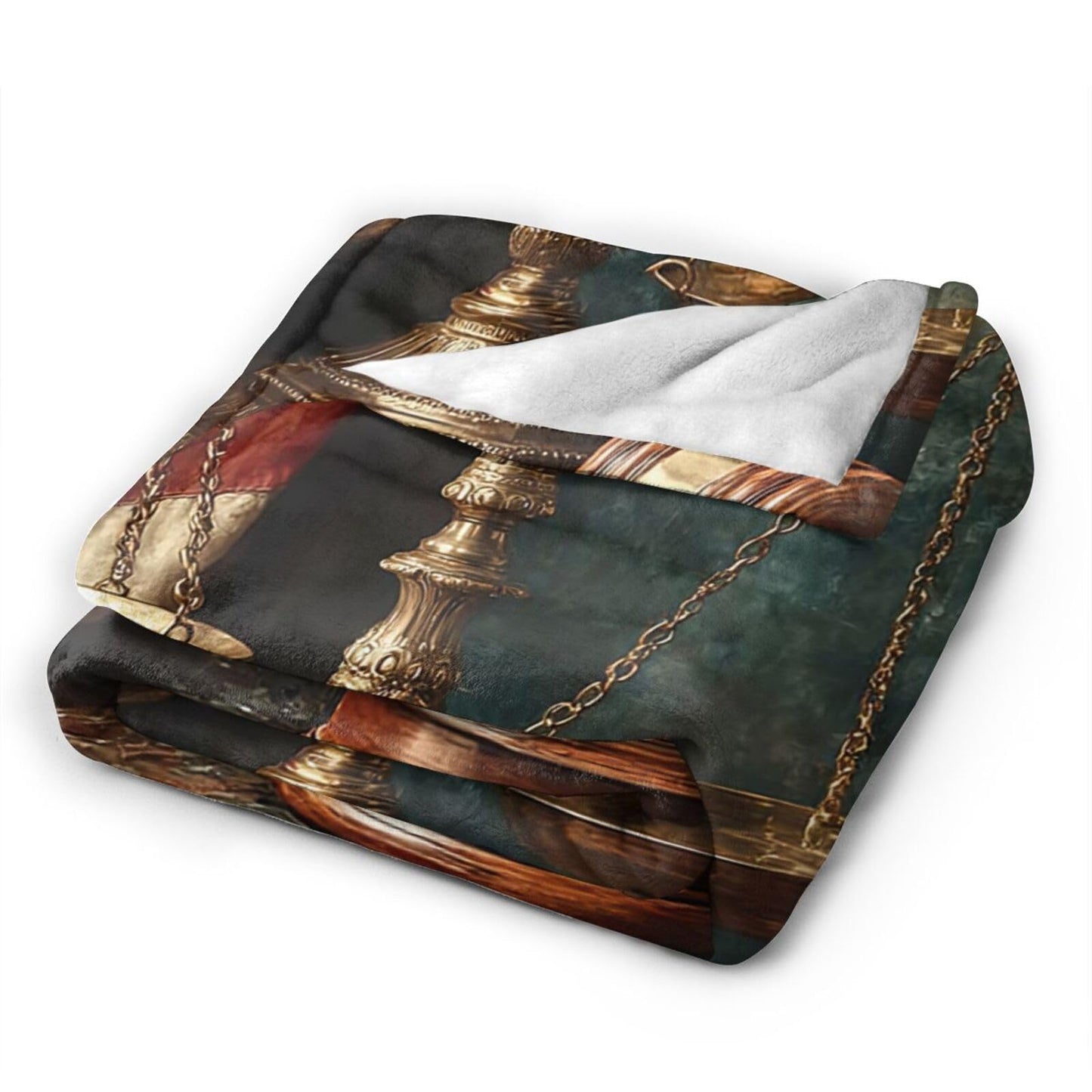 Lawyer Throw Blanket Law Day Flannel Blankets American Flag Fuzzy Plush Super Soft Cozy Warm Decor Lawyer Gifts for Boys Girls Kids Adults Men Women 40" x 50"