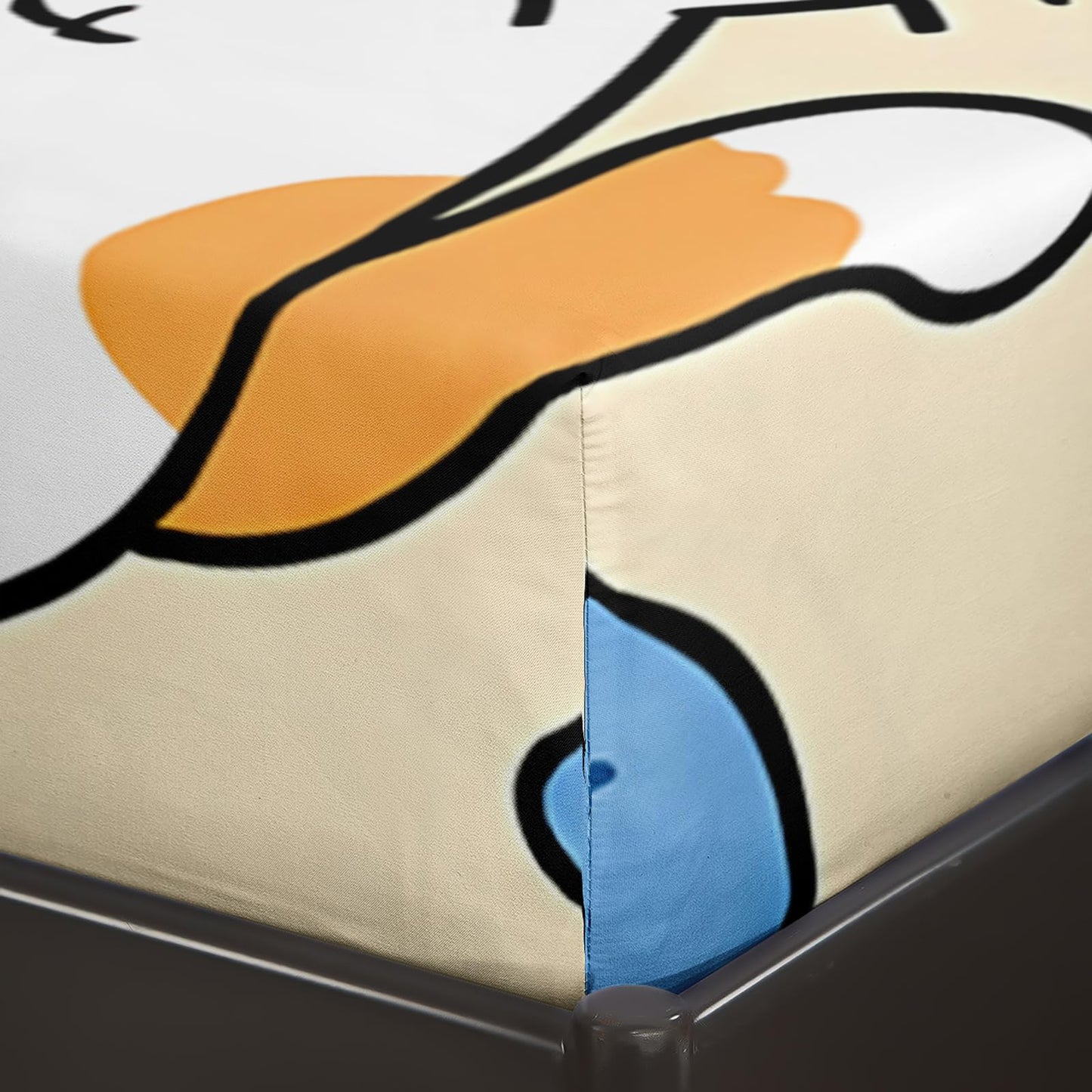 QOOMO Kawaii Kids Sheets Twin Size,Cat 16" Deep Pocket Bed Sheet Set,Cartoon Cat Printed Bedroom Decor Sheet Set Soft and Breathable for Girls/Kids/Teens，Twin