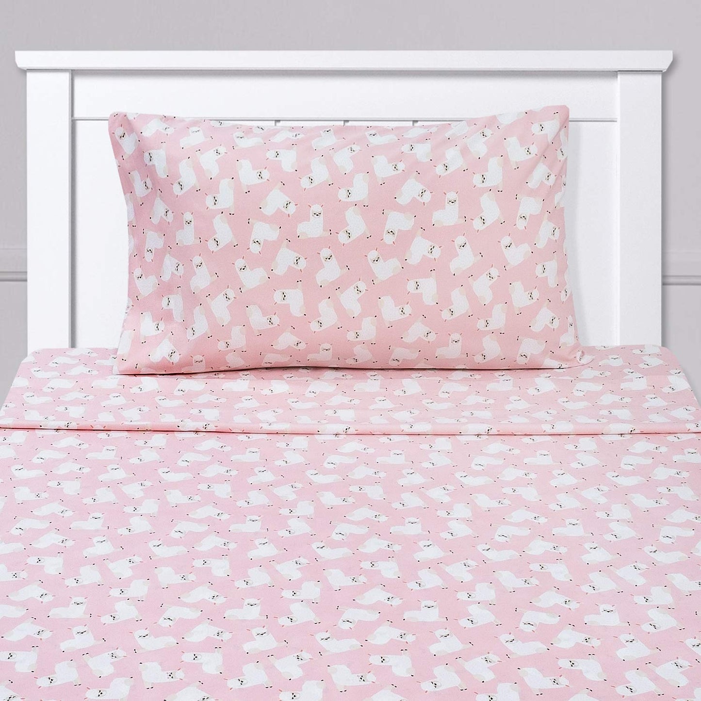 1500 Supreme Kids Bed Sheet Collection - Fun Colorful and Comfortable Boys and Girls Toddler Sheet Sets - Deep Pocket Wrinkle Free Soft and Cozy Bedding - Twin, Llamas