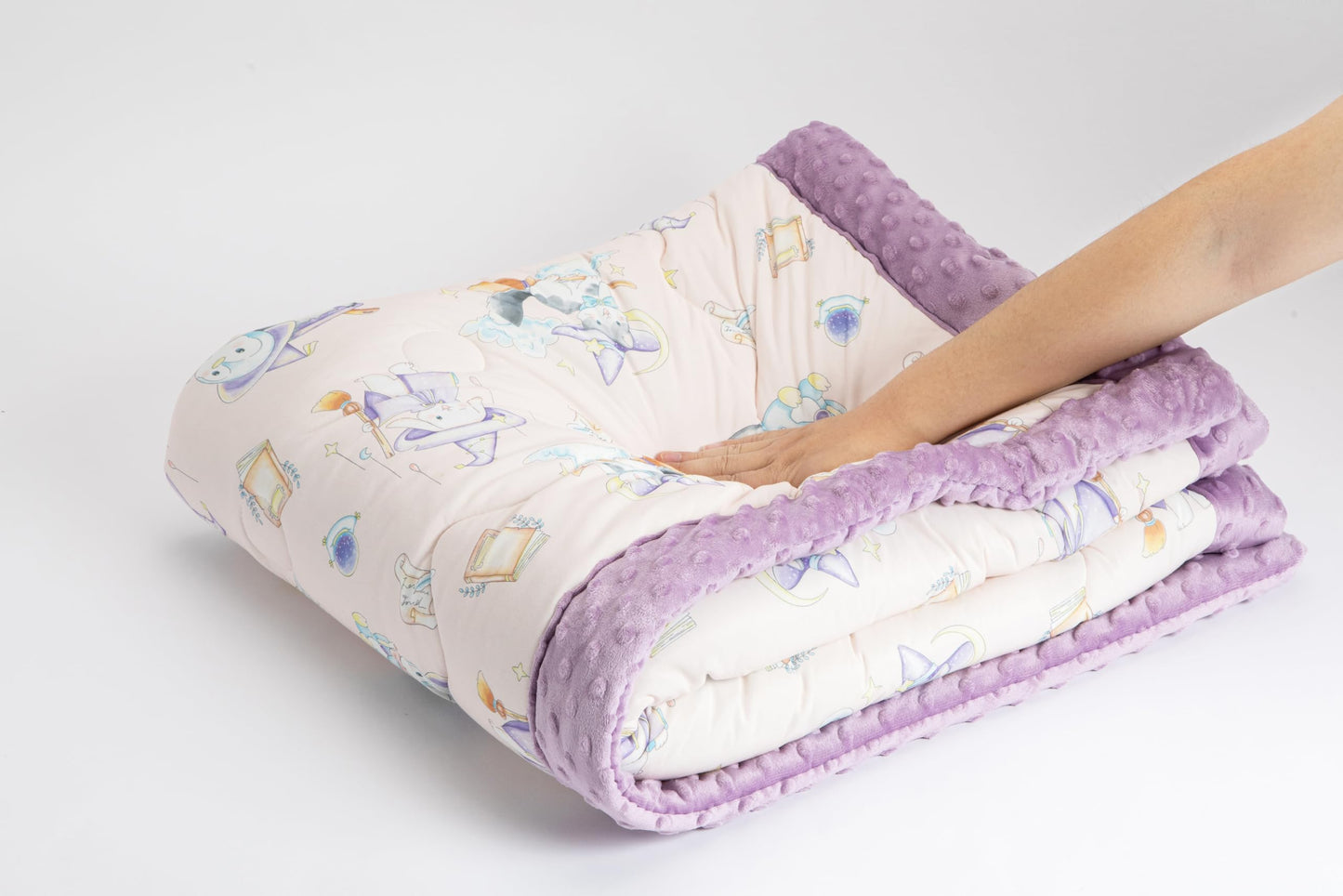 cutie pumpkin Toddler Comforter 47x59 Inch, Lightweight Down Alternative Quilted Blanket for Crib & Toddler Bed, Soft Minky Dots Baby Quilt, Machine Washable Year-Round Bedding
