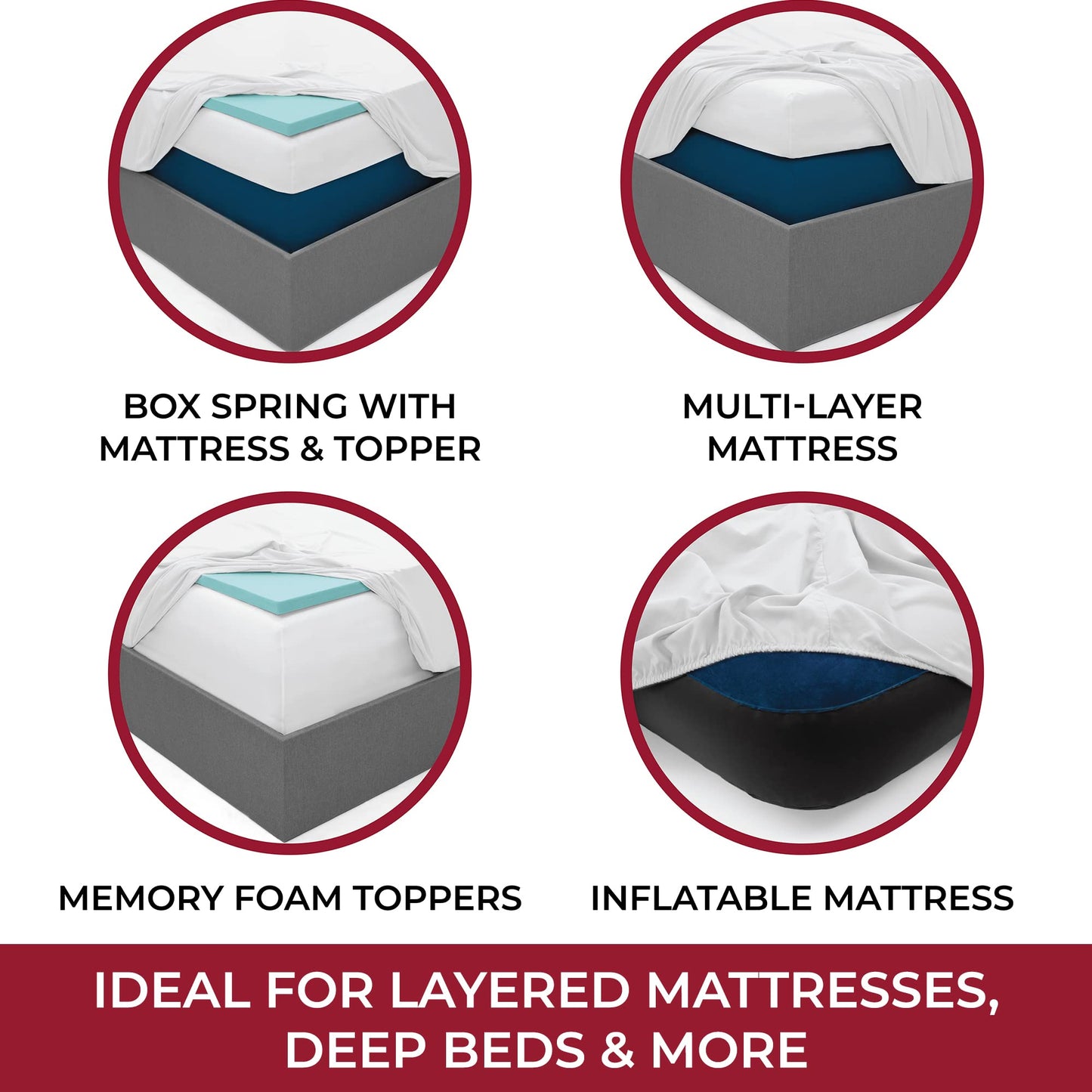 Mellanni Extra Deep Pocket King Fitted Sheet - Iconic Collection Bedding Sheets with up to 21 inch Deep Pocket - Soft & Cooling - Fade & Stain Resistant - 1 PC (King, Emerald Green)