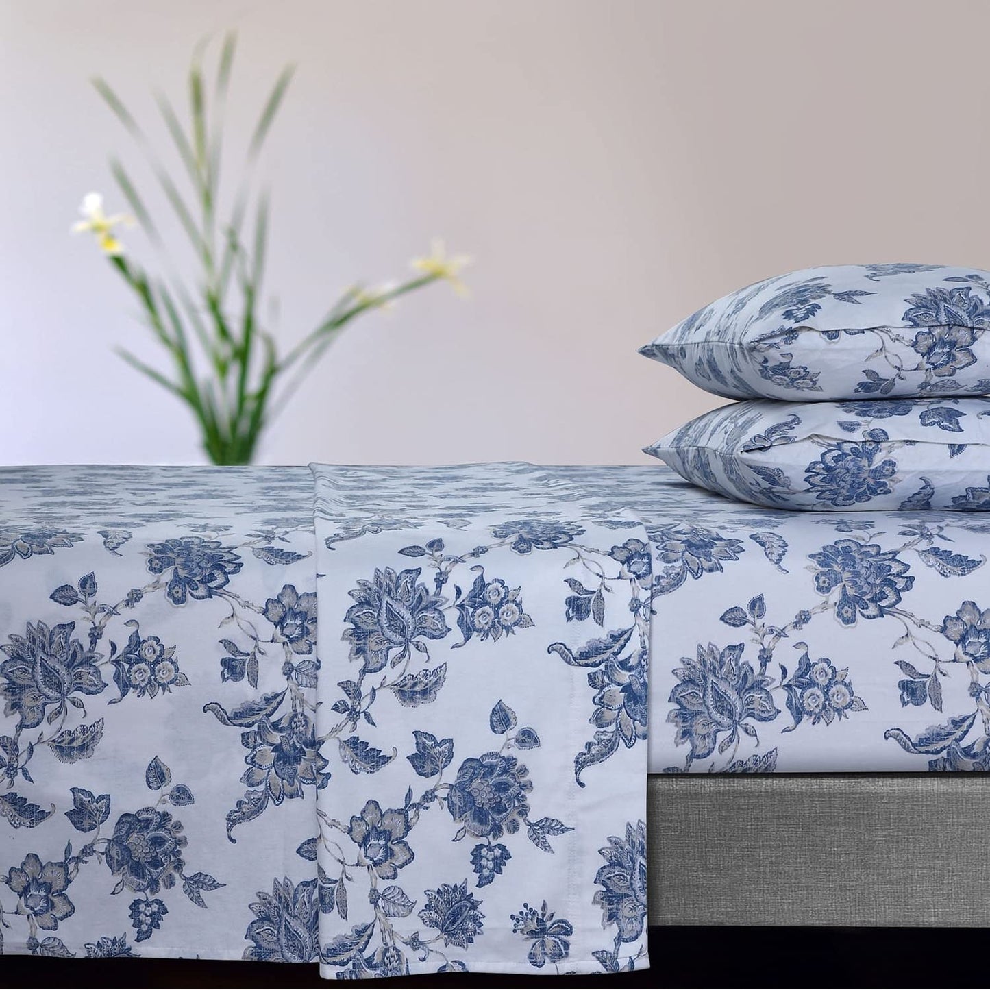Ayana Flannel Sheet Set Grey Queen
