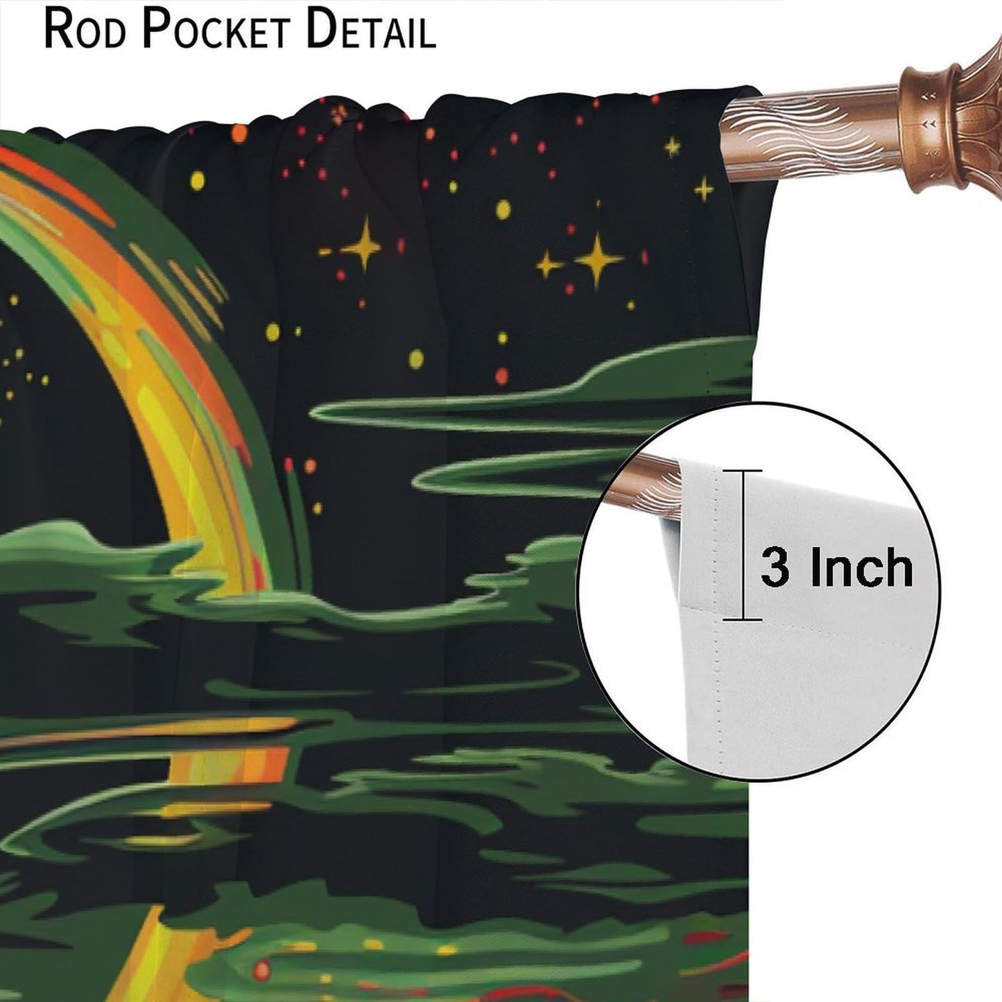 TOWINSFB Coastal Star Moon Sailboat Blackout Curtains for Living Room Bedroom, Night Scenery Nautical Ocean Window Curtains Rod Pocket Thermal Insulated Window Drapes, 2 Panels, Each 21" W x 45" L