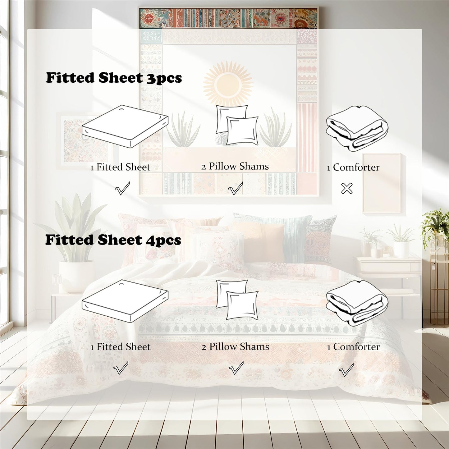 Boasorte Prank Poop Prints Fitted Sheet Set Humorous Novelty Laughing Poop Bedding Set | with Fitted Sheet and 2 Pillowshams(3pcs) or Comforter(4pcs) (A,Twin-3PCS)