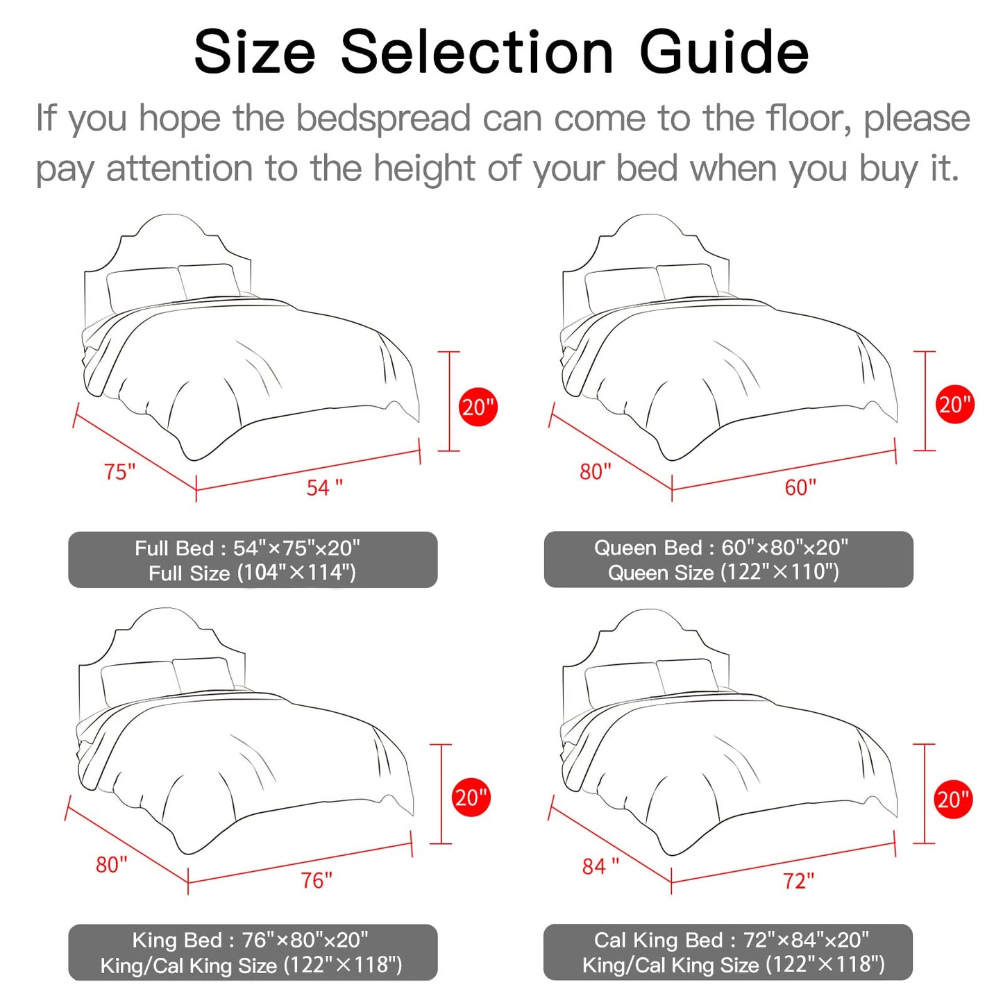 CHIXIN Cotton Bedspread Full Size - Real Stitching - Luxury Quilted Bedding Cover for All Season, Reversible, Ultra Soft, Lightweight, 3 Piece, Pure White