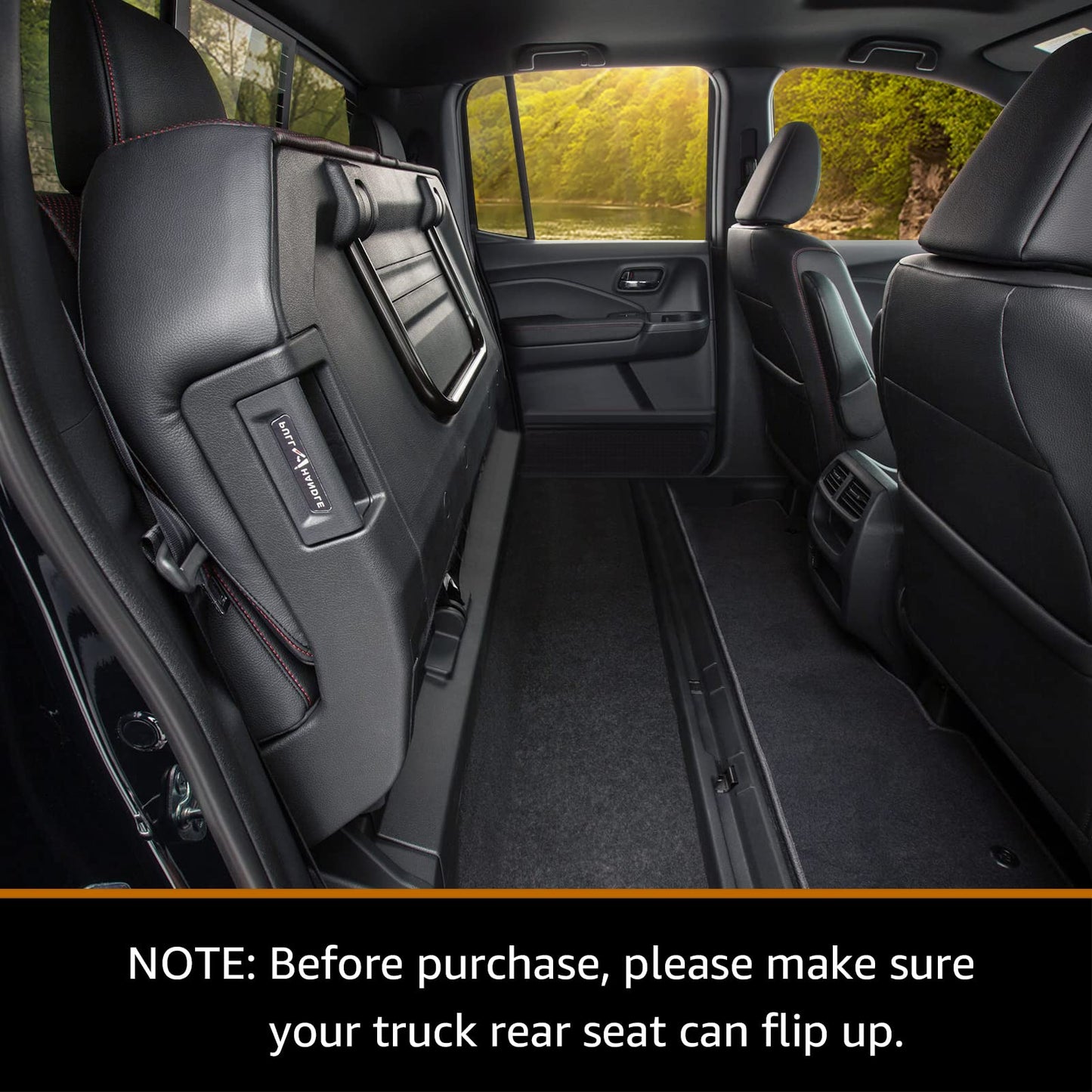 iBuddy Truck Seat Cover for Dogs with Flip-Up Rear Seats 100% Waterproof Heavy Duty Pet Floor Hammock with Mesh Visual Window Senior Dog Friendly & Nonslip Fits Ford F150,F250 RAM 1500,Silverado