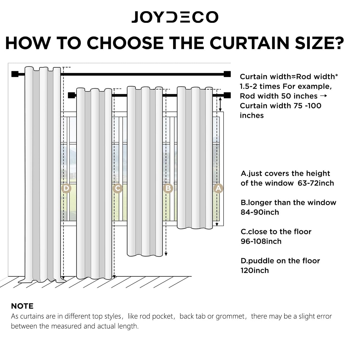 Joydeco Black Out Curtain 72 Inch Long - 100% Blackout Living Room Curtains 2 Panels, Rod Pocket & Back Tabs Thermal Insulated Window Drapes for Bedroom (Sandshell,52" Wx72 L)