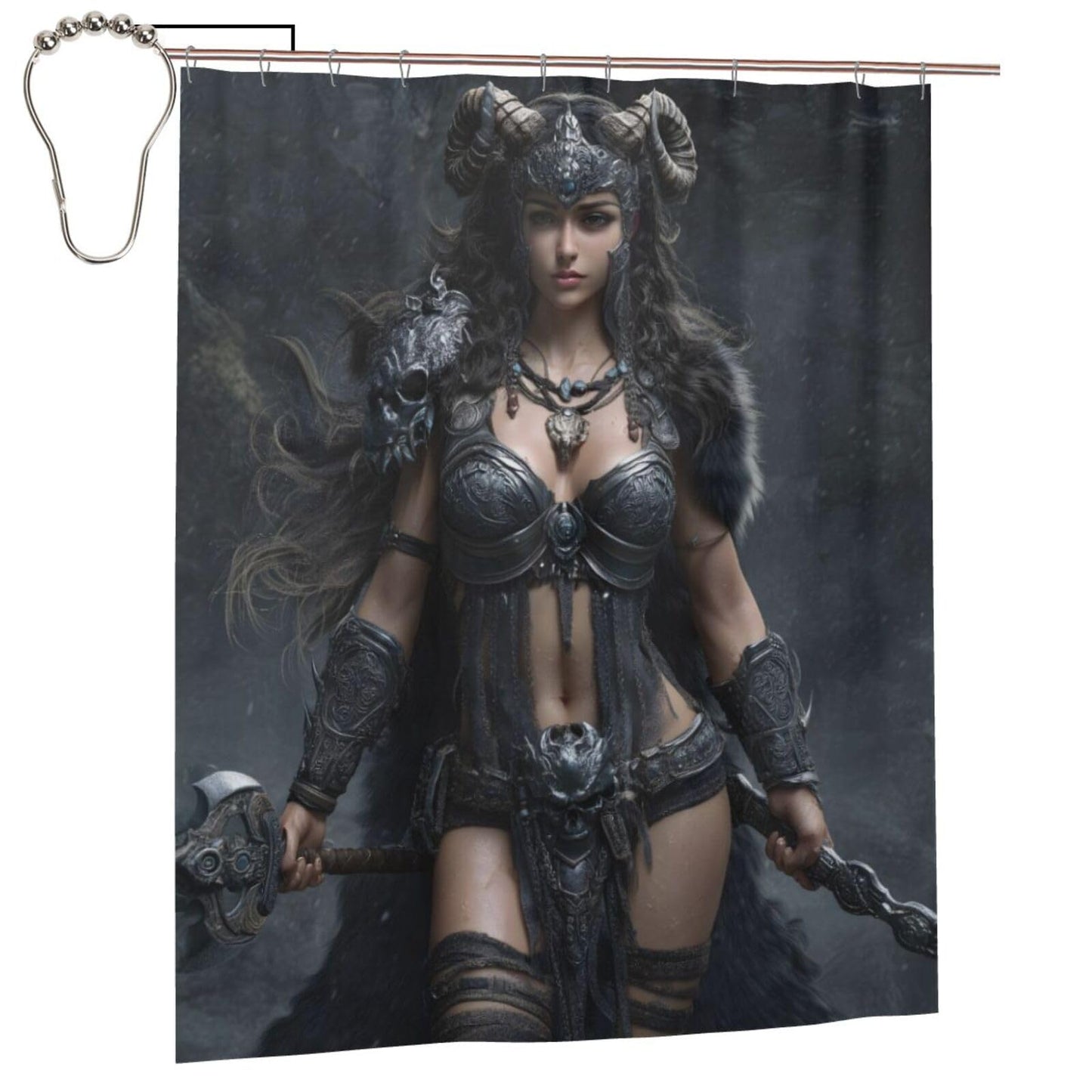 HEILIVIO Shower Curtain Princess Waterproof Fabric Stylish Durable Bathroom Decor,Quick-Dry,60x72inches,Includes Hooks