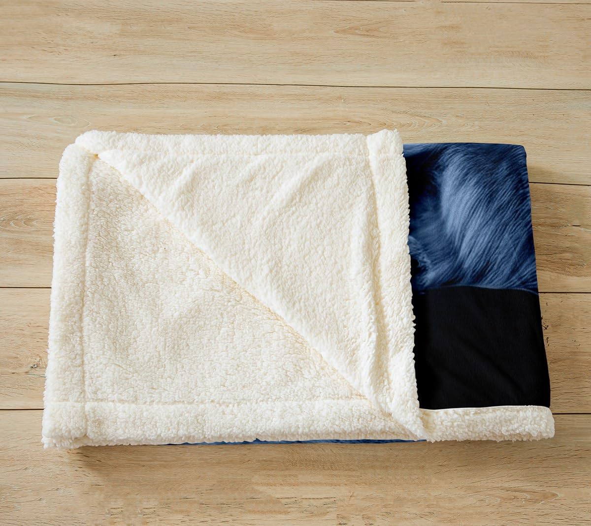 Wolf Sherpa Blanket Wild Animal Pattern Plush Blanket Wolves Wildlife Style Fleece Throw Blanket for Bed Couch Sofa Adults Nature Scary Fuzzy Blanket Ultra Soft Room Decor King 87"x95"