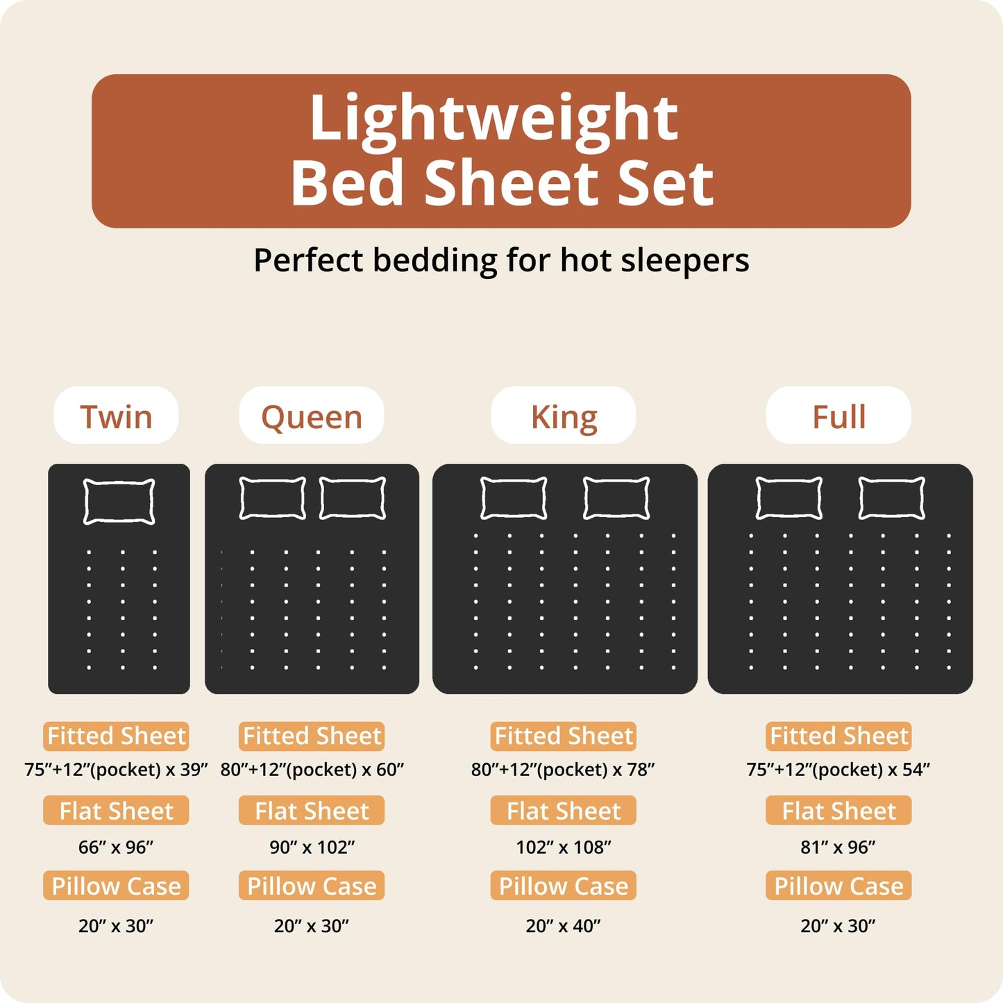 Indigo Ink Queen Size 4-Piece Sheet Set - Fitted & Flat Sheets & Pillowcases, Medallion Pattern, Soft & Breathable, Durable, Wrinkle Resistant Fabric, Deep Pocket Sheets, Panther Collection Spice