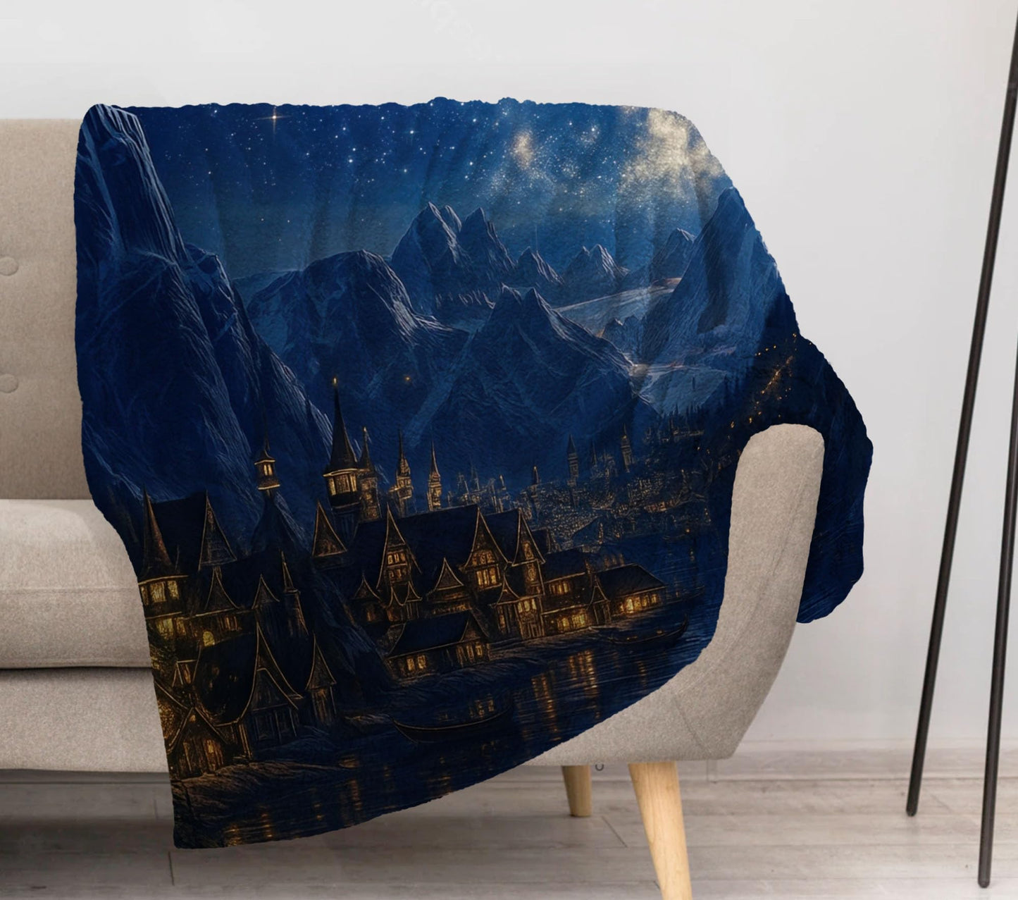 Allenjoy Star Night Court Blanket 57"x50" - Soft Warm Throw Blankets for Couch Bed Living Room Home Office Bedroom Decor, Gifts for Women Teens Fans Daughter Sister, Washable
