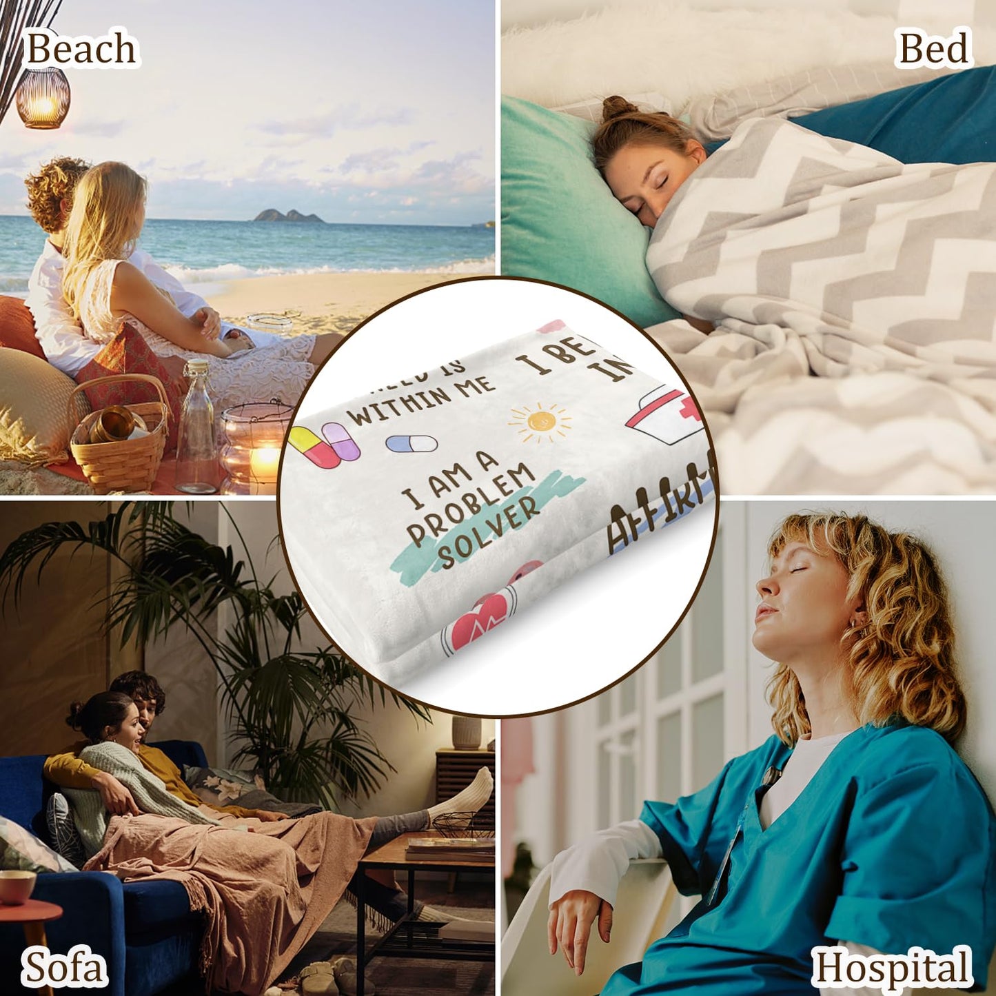 Stelogiift Nurse Gifts for Women Blanket 60" x 50" - Nurse Appreciation/Week/Day Gift, Graduation/Birthday/Present for Nursing Student/Practitioner, Nurses Practitioner, RN Nurses, LPN