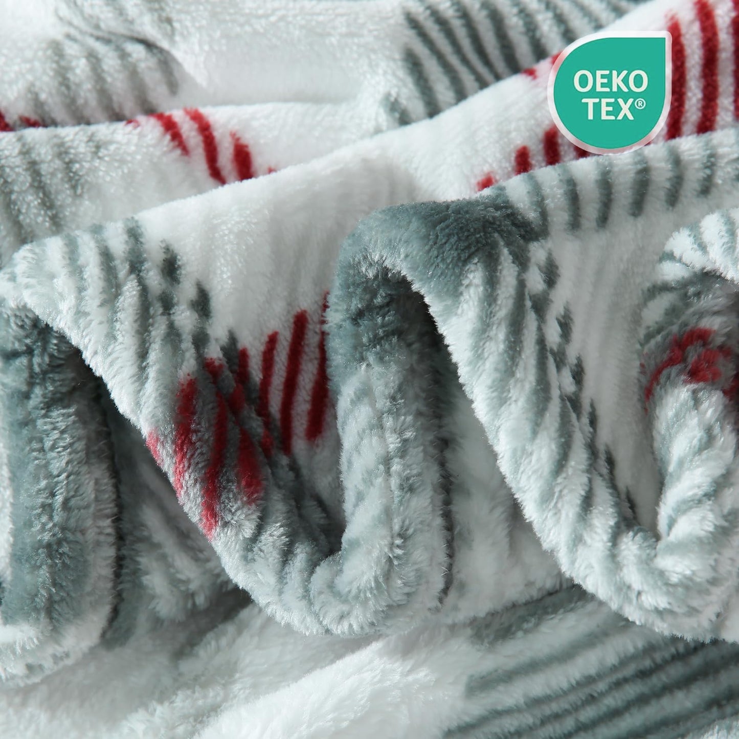 HOMRTAR Buffalo Plaid Fleece Christmas Throw Blanket Super Soft Luxurious Cozy Flannel Bedding Blanket for Home Decor All Season (50 x 60 Inch, Sage Green)