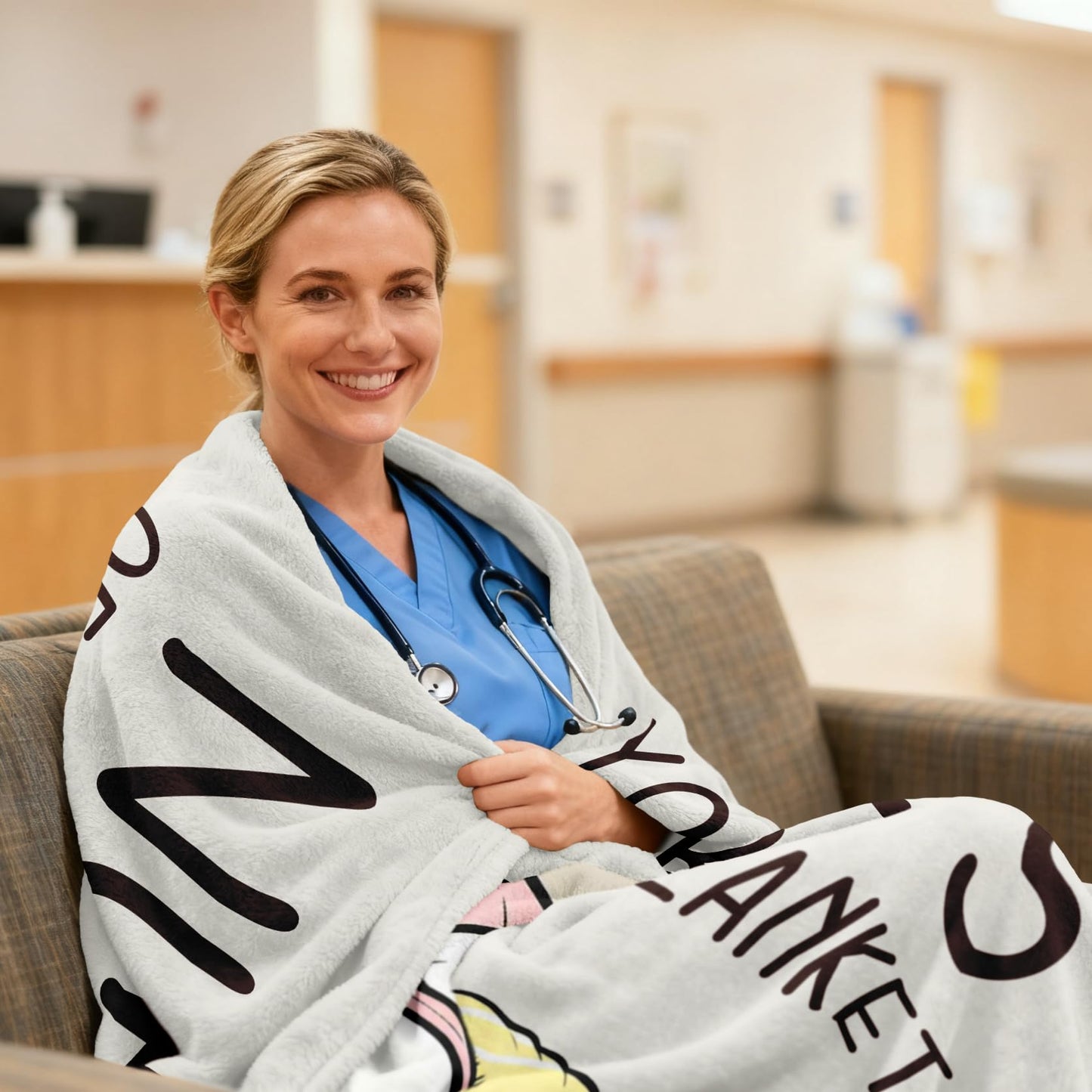 Bariceneth Nurses Week Gifts Blanket 50" X 60", Nurse Gifts for Women, Gifts for Nurses, Nurse Appreciation/Week/Day Gifts 2026, LPN RN Nursing Student Graduation Birthday Present
