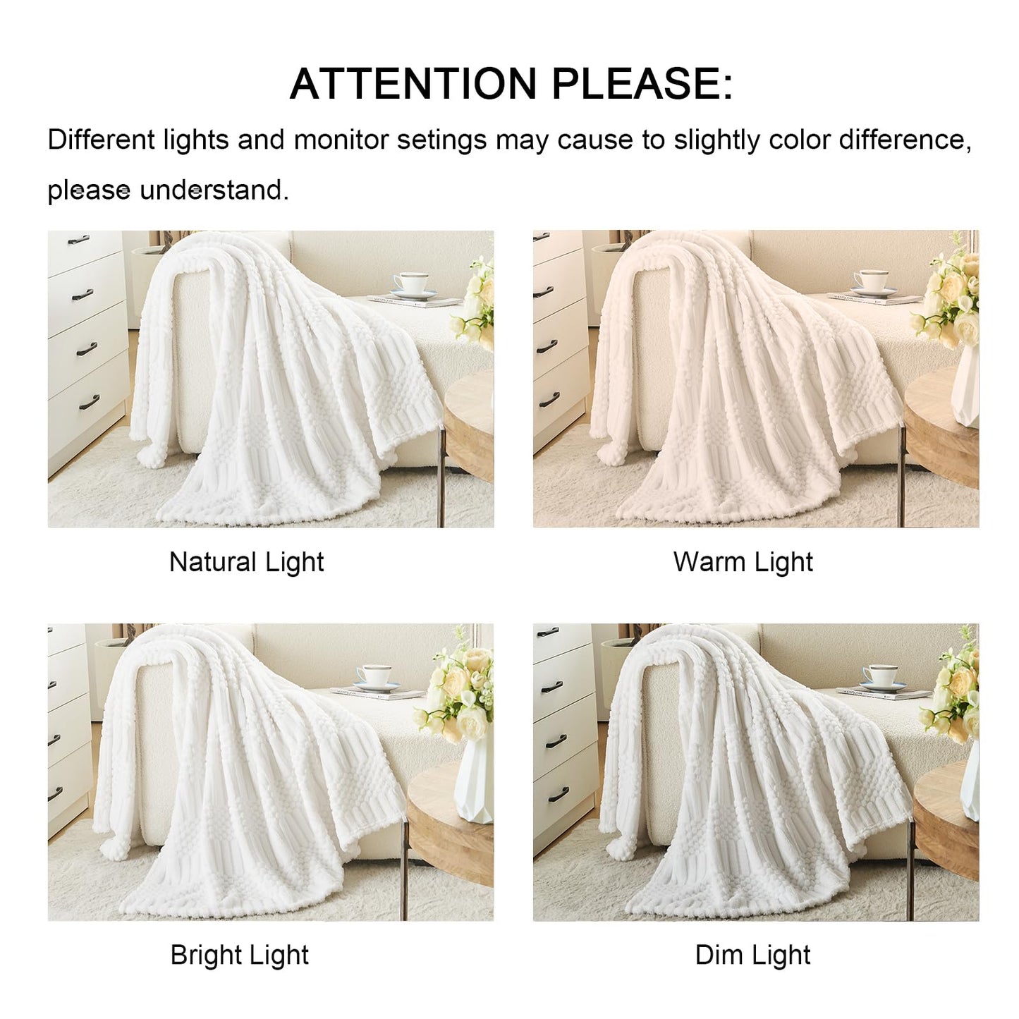lifein Throw Blanket for Couch - Soft Boho Spring Throw Blanket, Fluffy Fleece Cozy Blankets for Women, Cute Fuzzy Small Blankets&Throws for Bed,Sofa,Chair,Gift,Home Decor