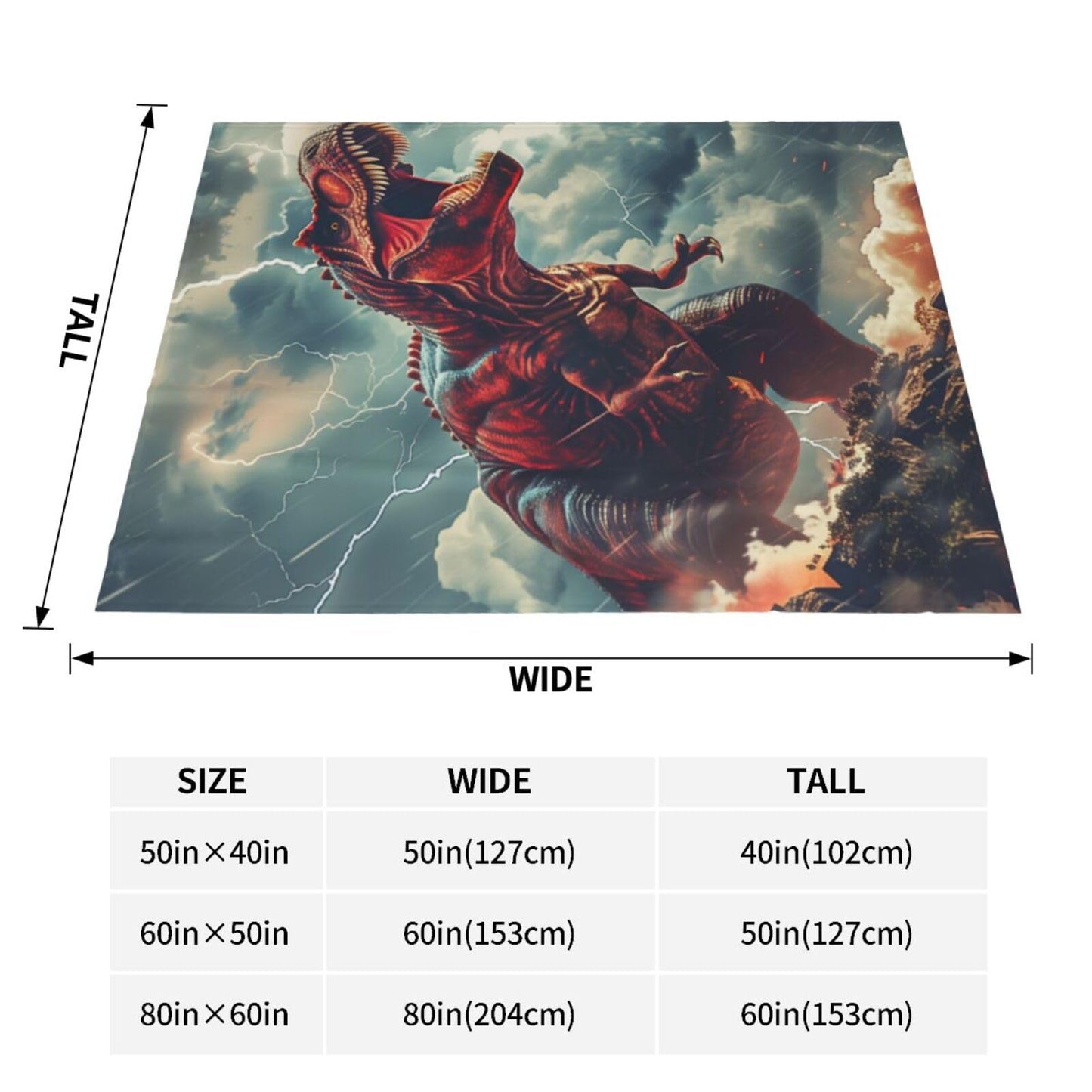 Dinosaur Blanket, Gifts for Women, Dinosaur Animal Soft Lightweight Throw Blankets for Kids Girls, Travel Bed Living Room Decor, 50x60in