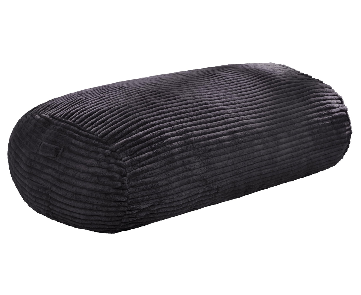 Hobestluk 6FT Bean Bag Chairs Adult Bean Bag with Portable Handle Comfy Large Bean Bag Lounge Chair with Removable Cover for Living Room Bedroom (Stripe Dark Grey, 6FT)
